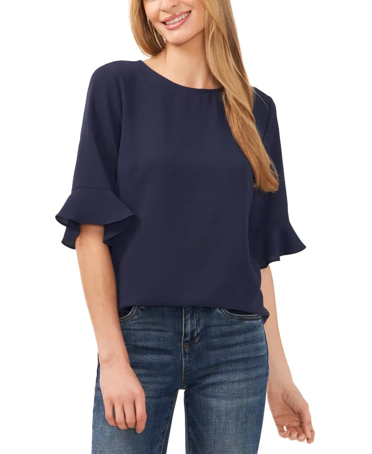 CeCe Women's Ruffle Cuff Blouse