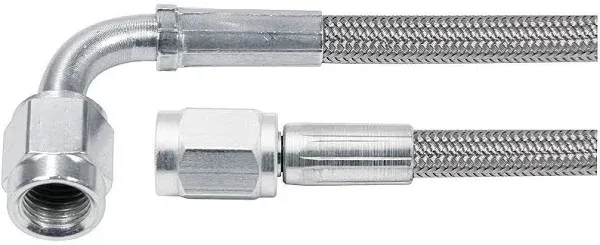 Allstar Performance All46304-12 - 12in #3 Line -3 Str/-3 90 deg Tube Style