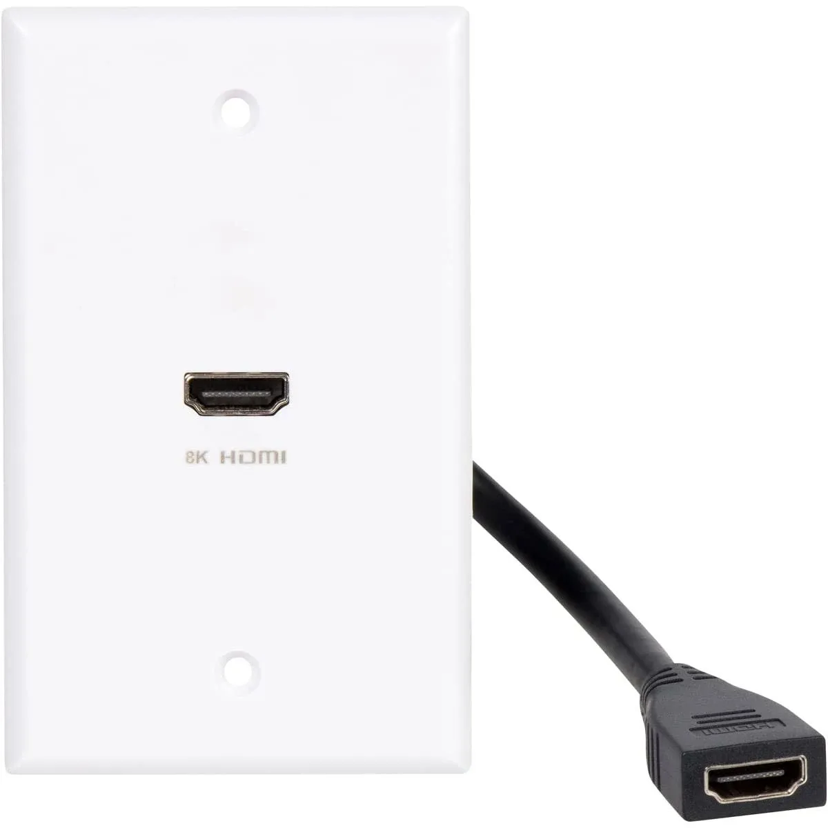 Buyer's Point HDMI Wall Plate | UL Listed Single Outlet HDMI 2.1 w/Built in 6 ...