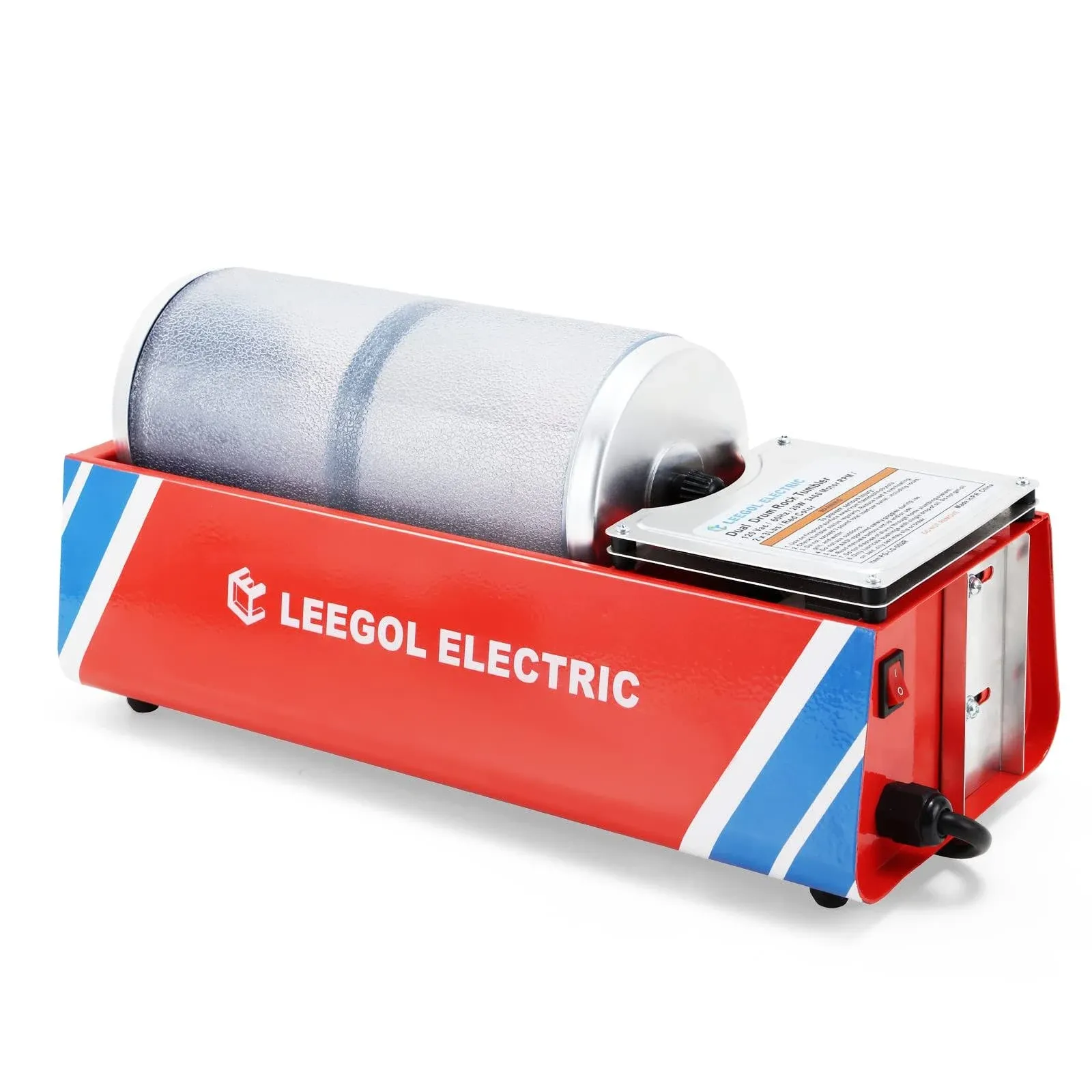 Leegol Electric Rock Tumbler Double Drum 6LB Lapidary Polisher