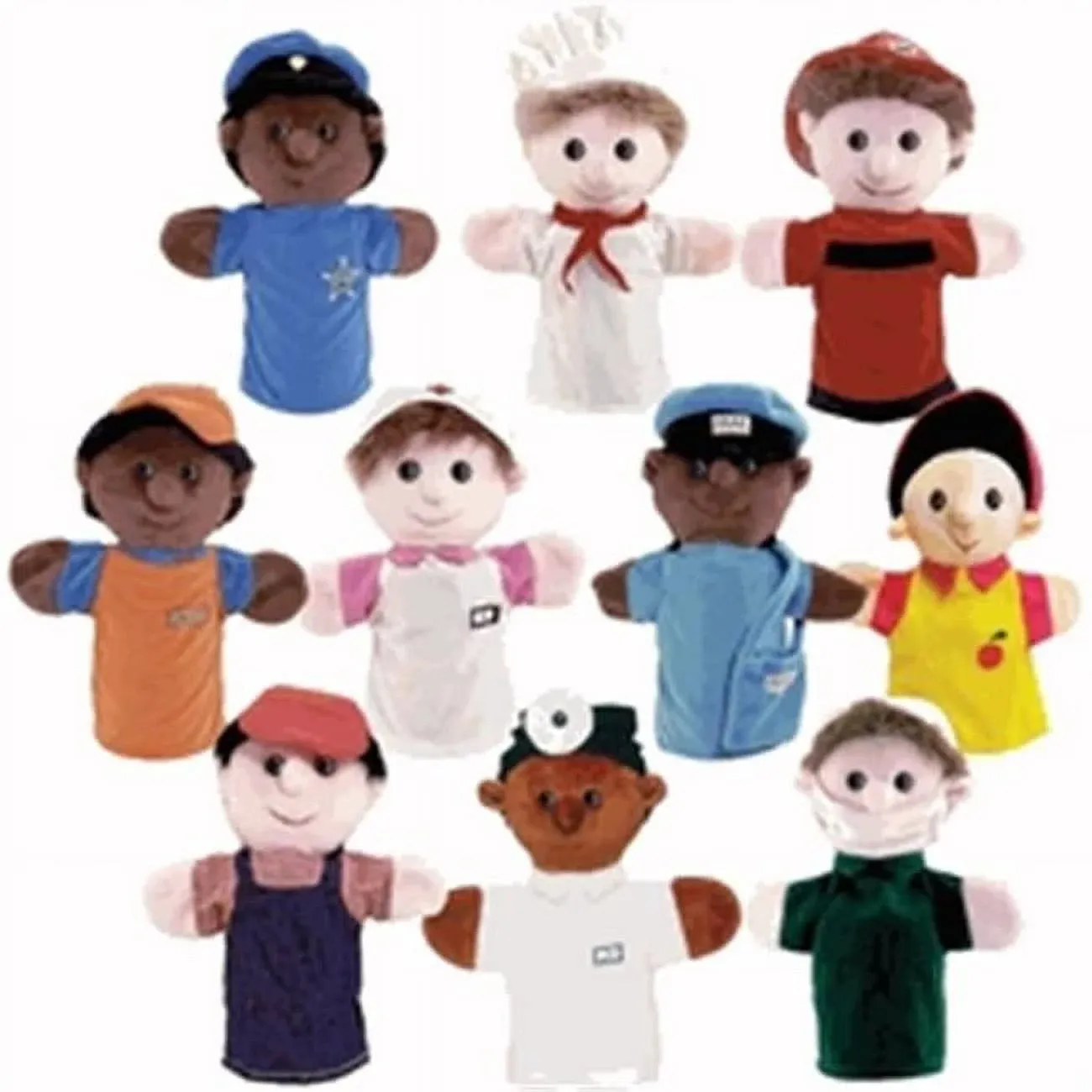 Get Ready Kids 620 5" Multicultural Career Figures, Set of 8 (Pack of 8)