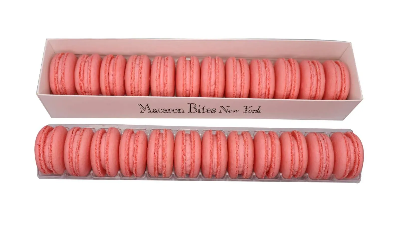 Macaron Bites French Macarons Gift Box of 24 - Strawberry