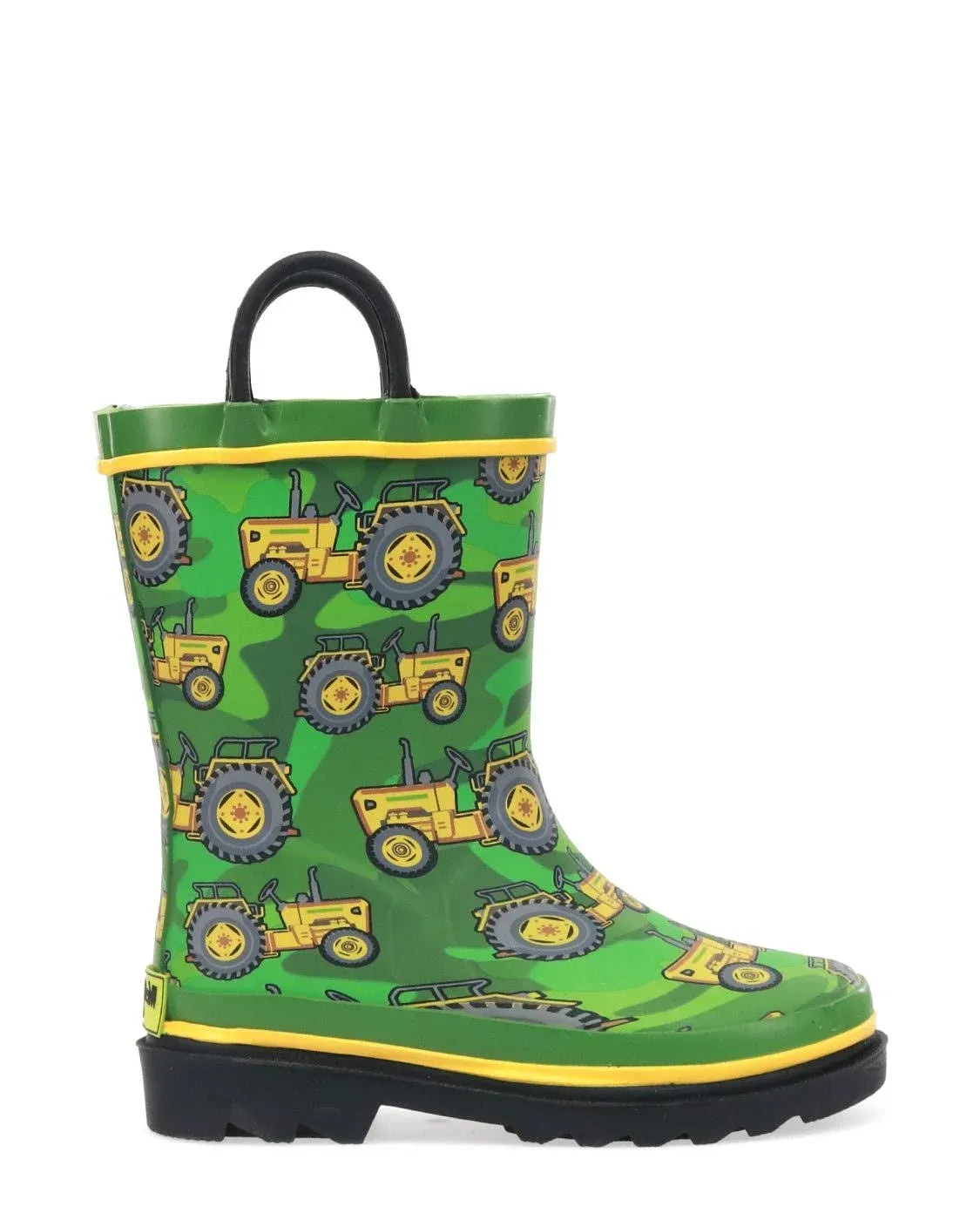 Western Chief Kids Vintage Tractors Rain Boot - Green