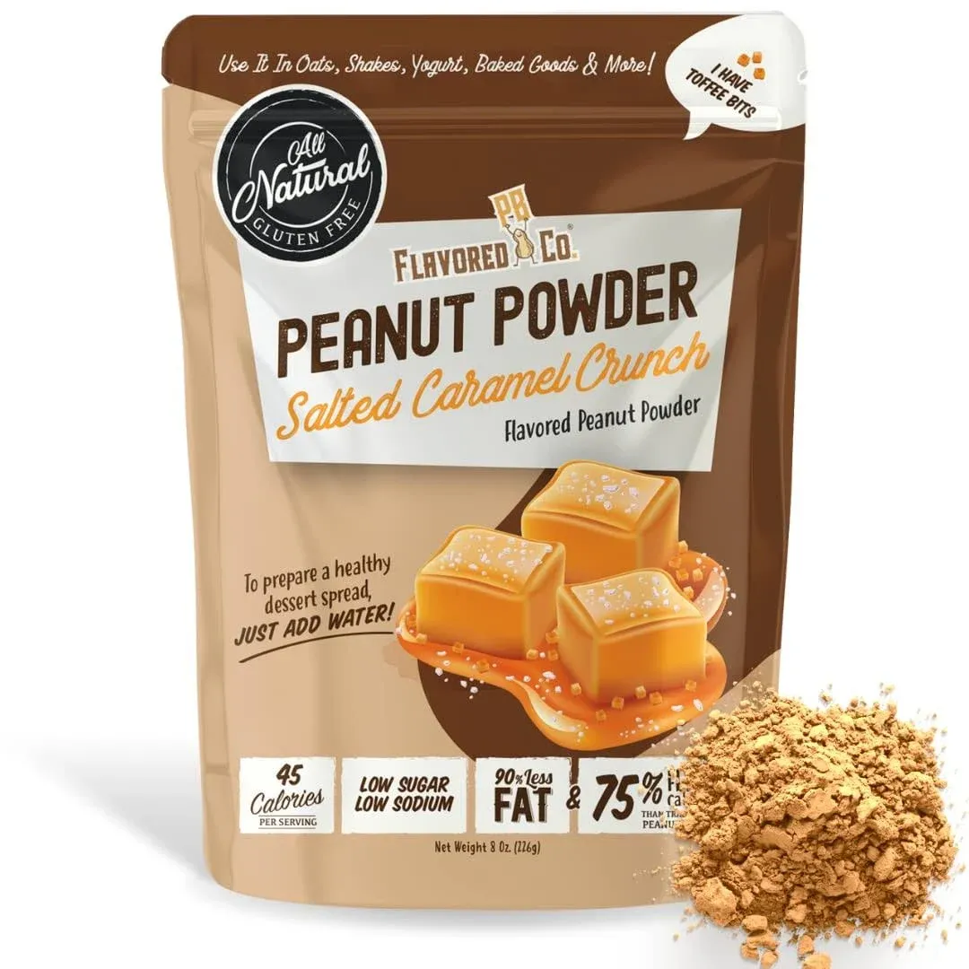 Salted Caramel Crunch Flavored Peanut Powder