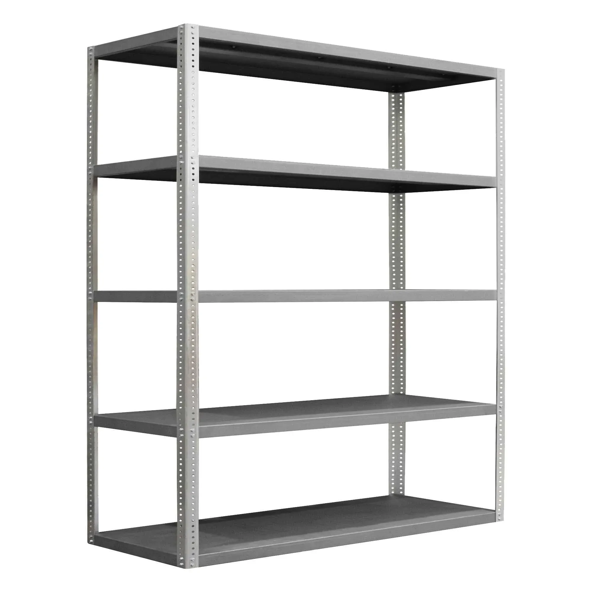 Metal Shelving Unit, 24"D x 60"W x 96"H, 5 Shelves, Steel