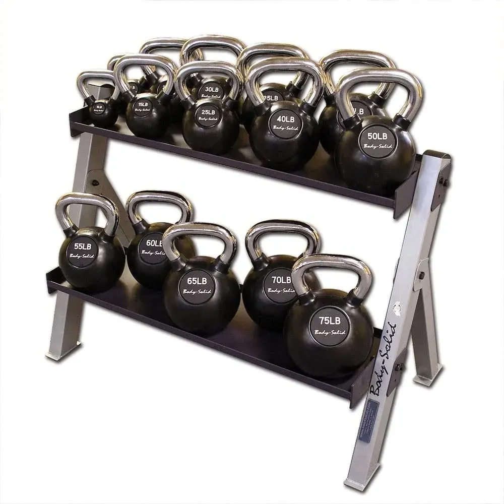 Body Solid Dual Dumbbell & Kettlebell Rack GDKR100