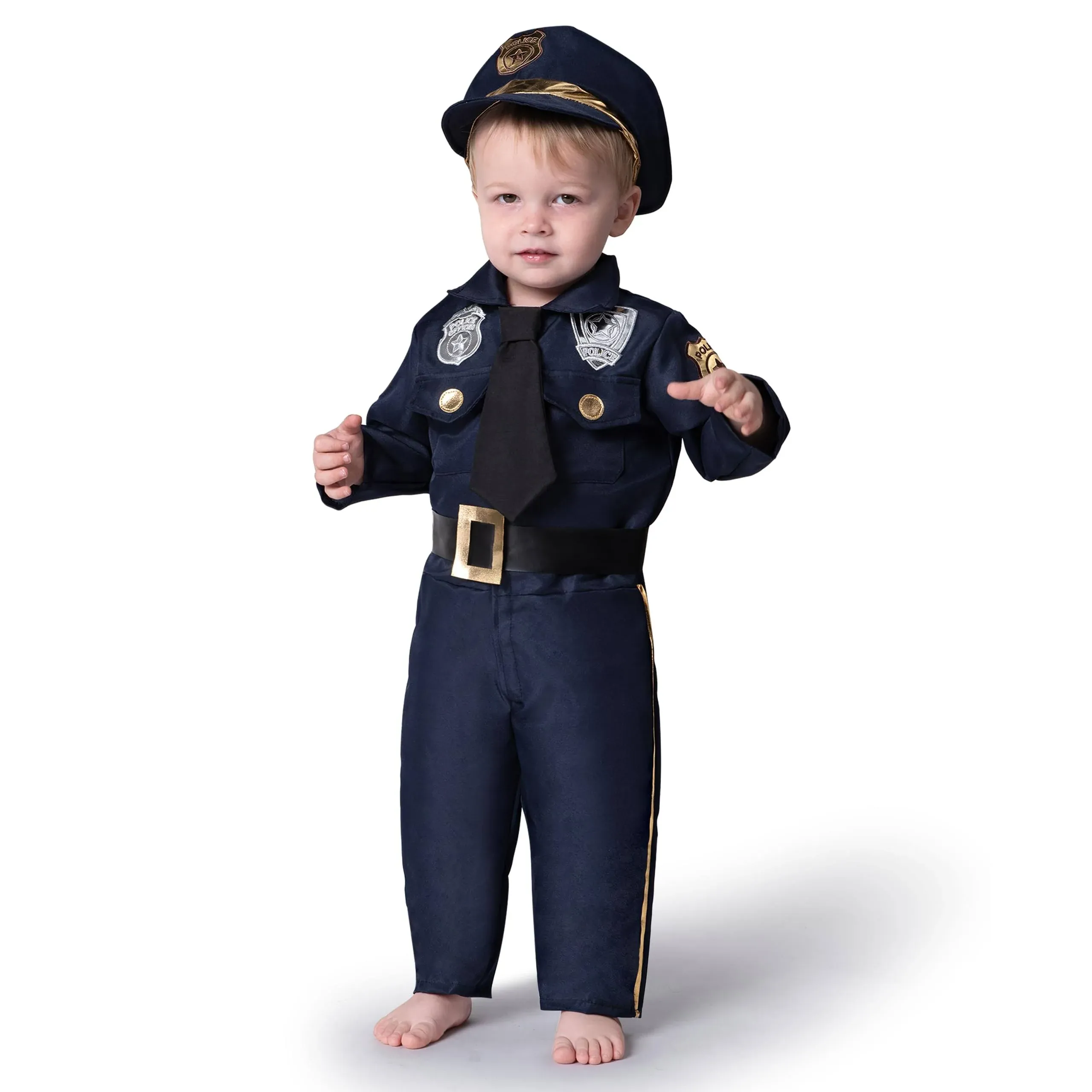 Spooktacular Creations Baby Police Costume With A Police Hat, A Jumpsuit, A Tie ...