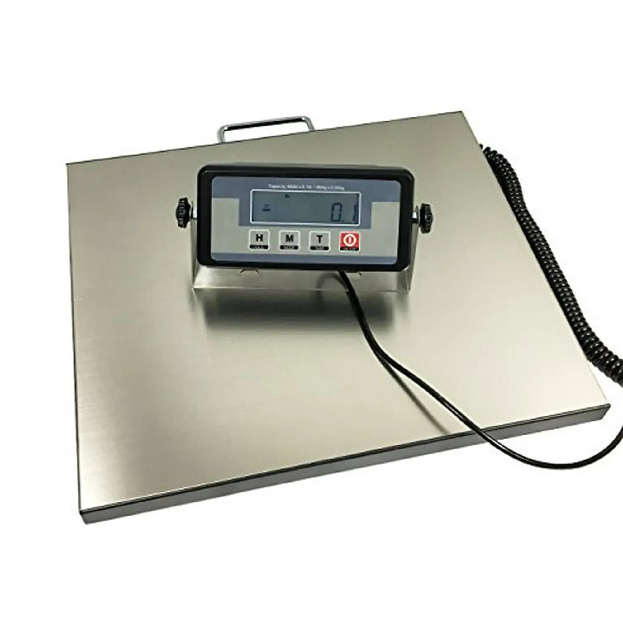 Angel Canada 400 Pound Capacity Large Platform Shipping Scale Digital Stainless Steel Postal Floor Bench