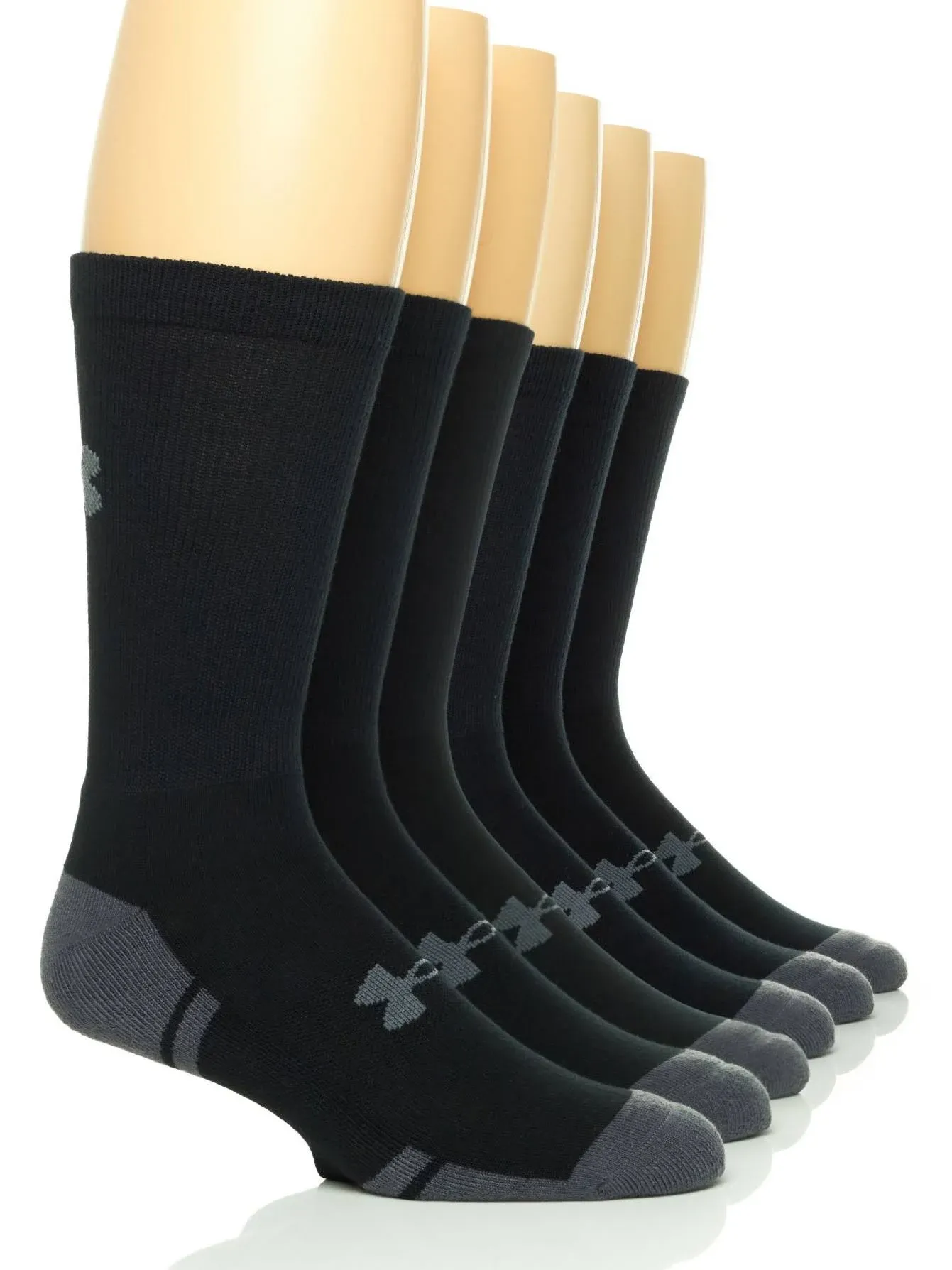 Under Armour Kids' Resistor 3.0 Crew Socks, Multipairs