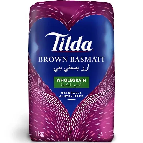 Tilda Brown Wholegrain Basmati Rice - 1kg (2.2lbs)