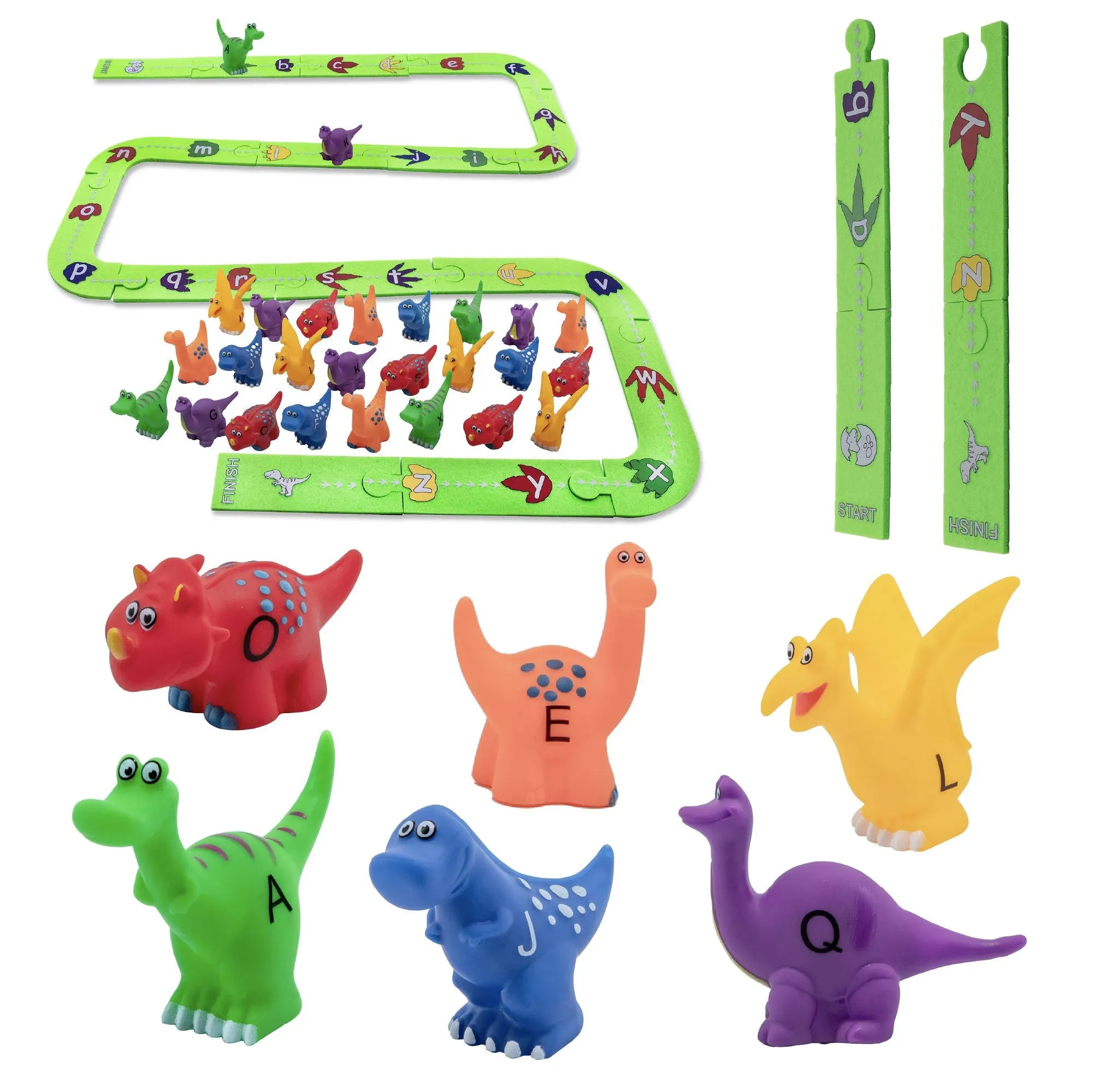 Skoolzy Dinosaur Alphabet Puzzle Track