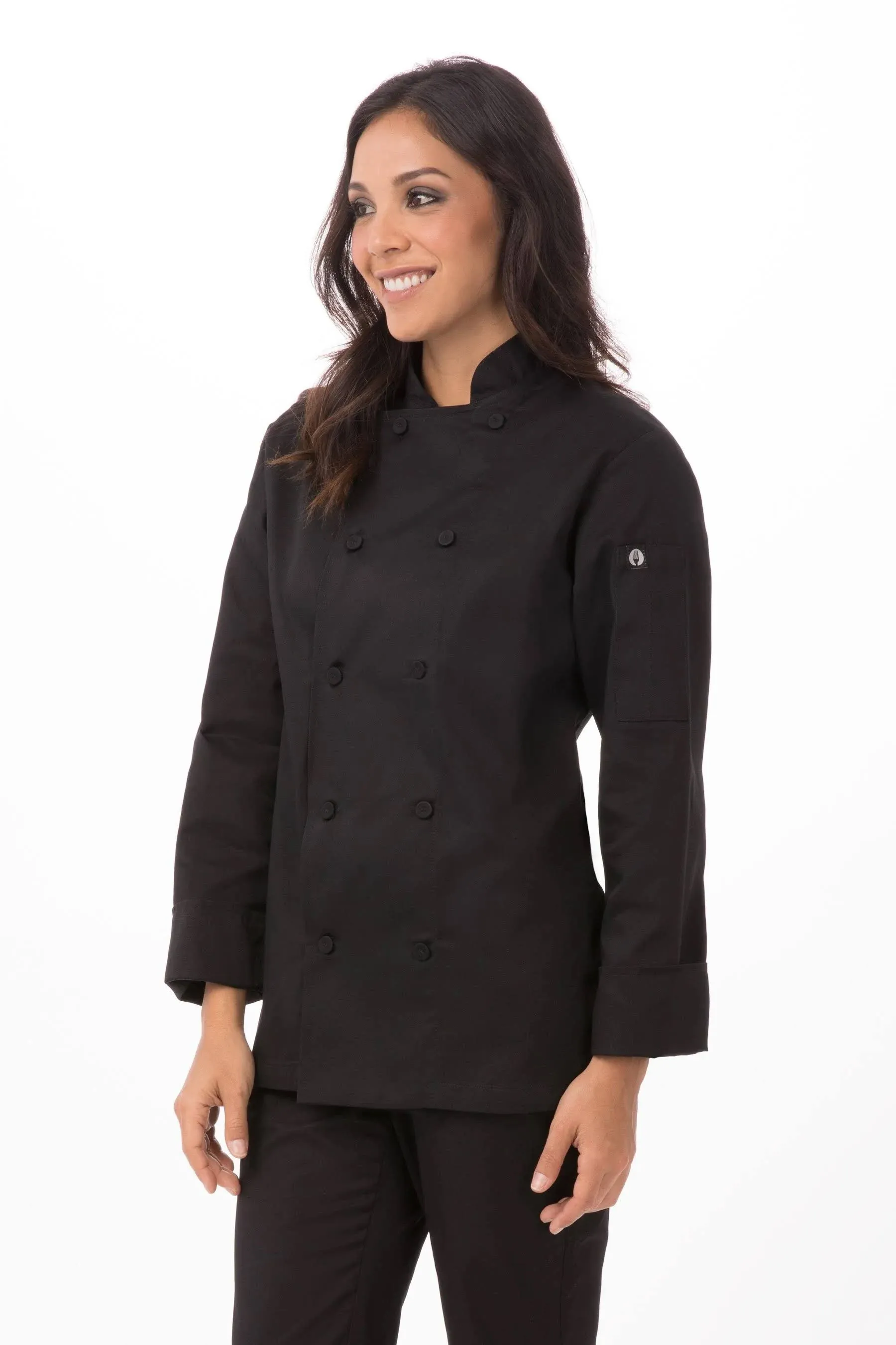 Women's Marbella Chef Coat - Black - S - Chef Works