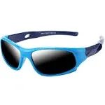 Pro Acme TR90 Unbreakable Polarized Sports A1 Baby Blue Frame | Black Lens 