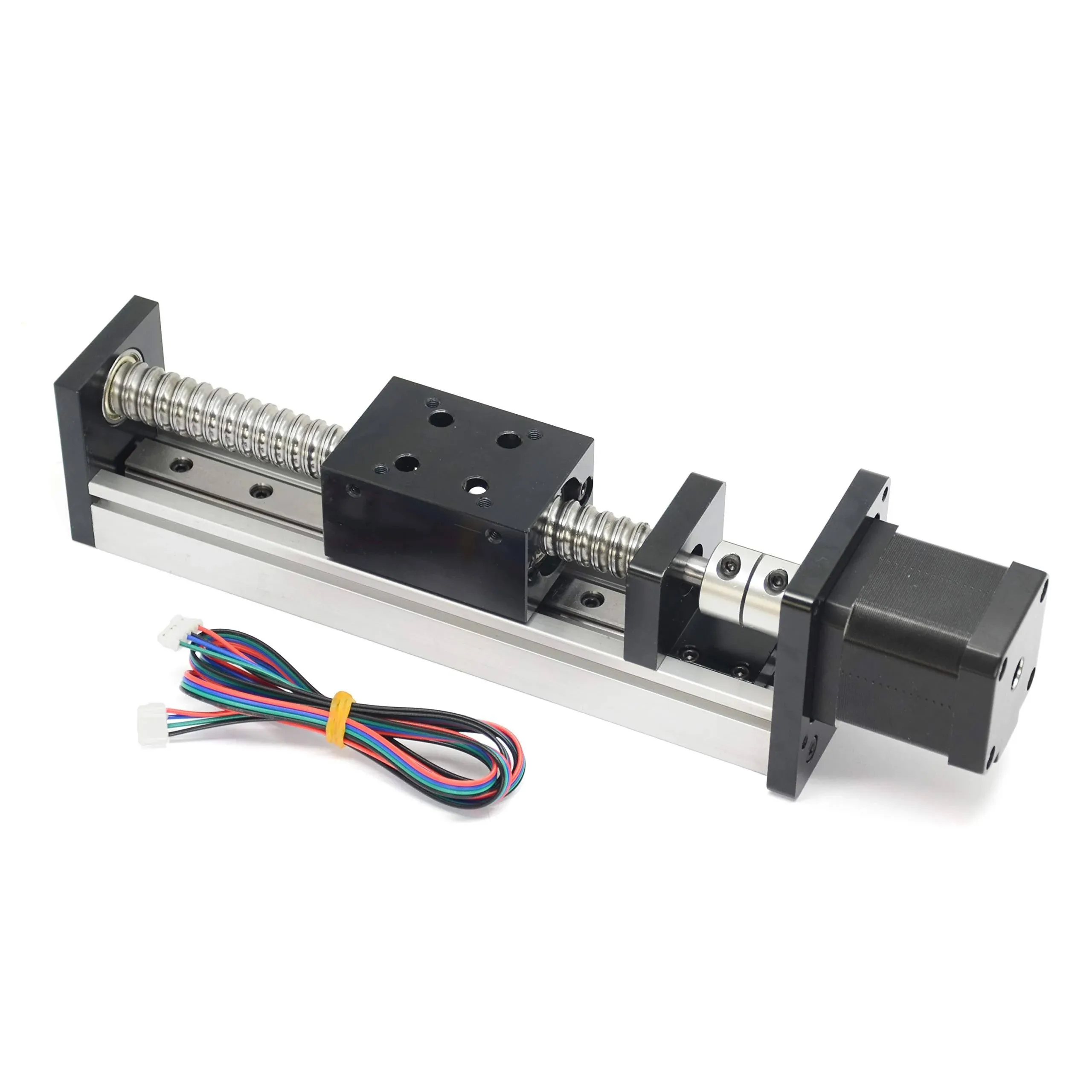 150mm Length Travel Linear Stage Actuator with Square Linear Rails Ballscrew SFU1605 with NEMA17 Stepper Motor for DIY CNC Router Parts X Y Z Axis