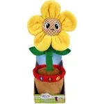 Easfan Singing Dancing Sunflower Talking Toy Electric Musical Plush Repeat What You Say Funny Speaking Interactive Toy Birthday for Kids, 14"