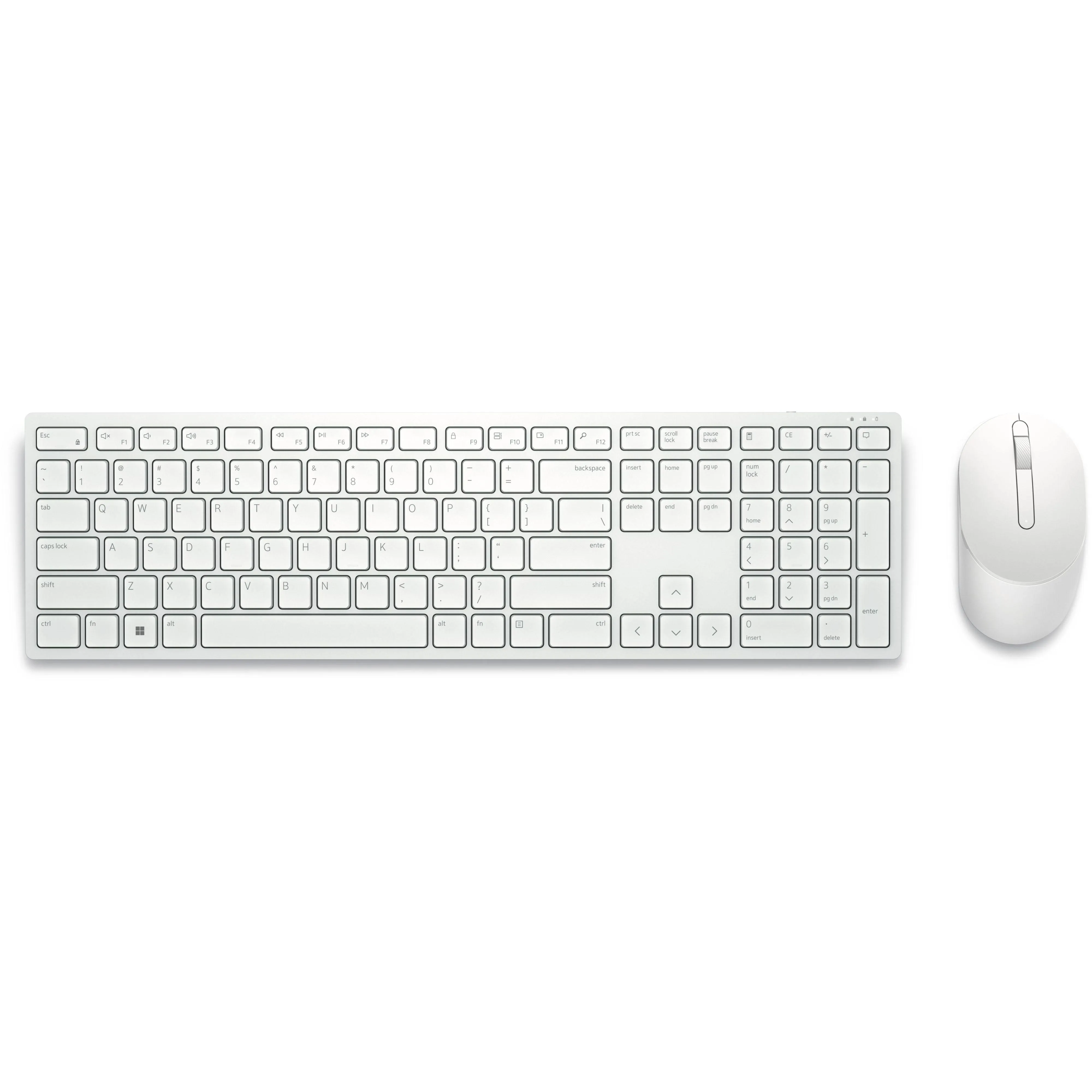 Dell Pro KM5221W Wireless Keyboard and Mouse QWERTY UK White