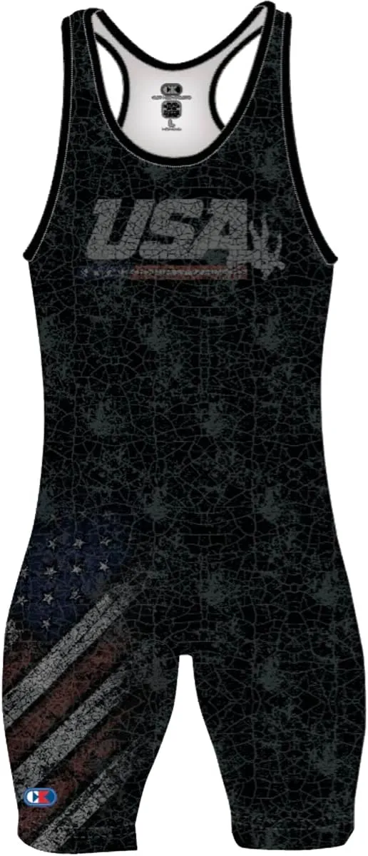 Cliff Keen | S79US19 | The Patriot USA Wrestling Sublimated Singlet | Elite Wrestlers Choice!