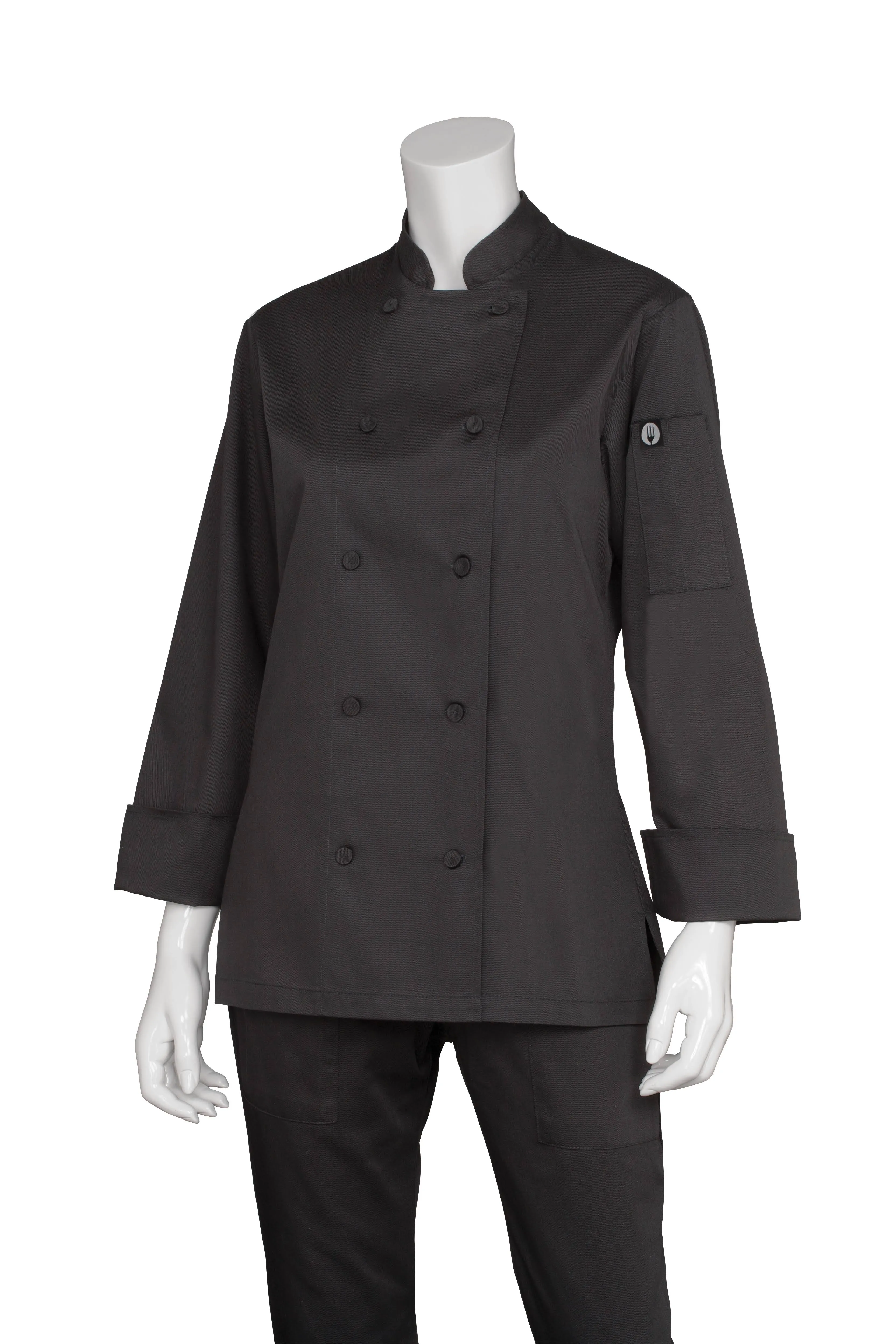 Women's Marbella Chef Coat - Black - S - Chef Works