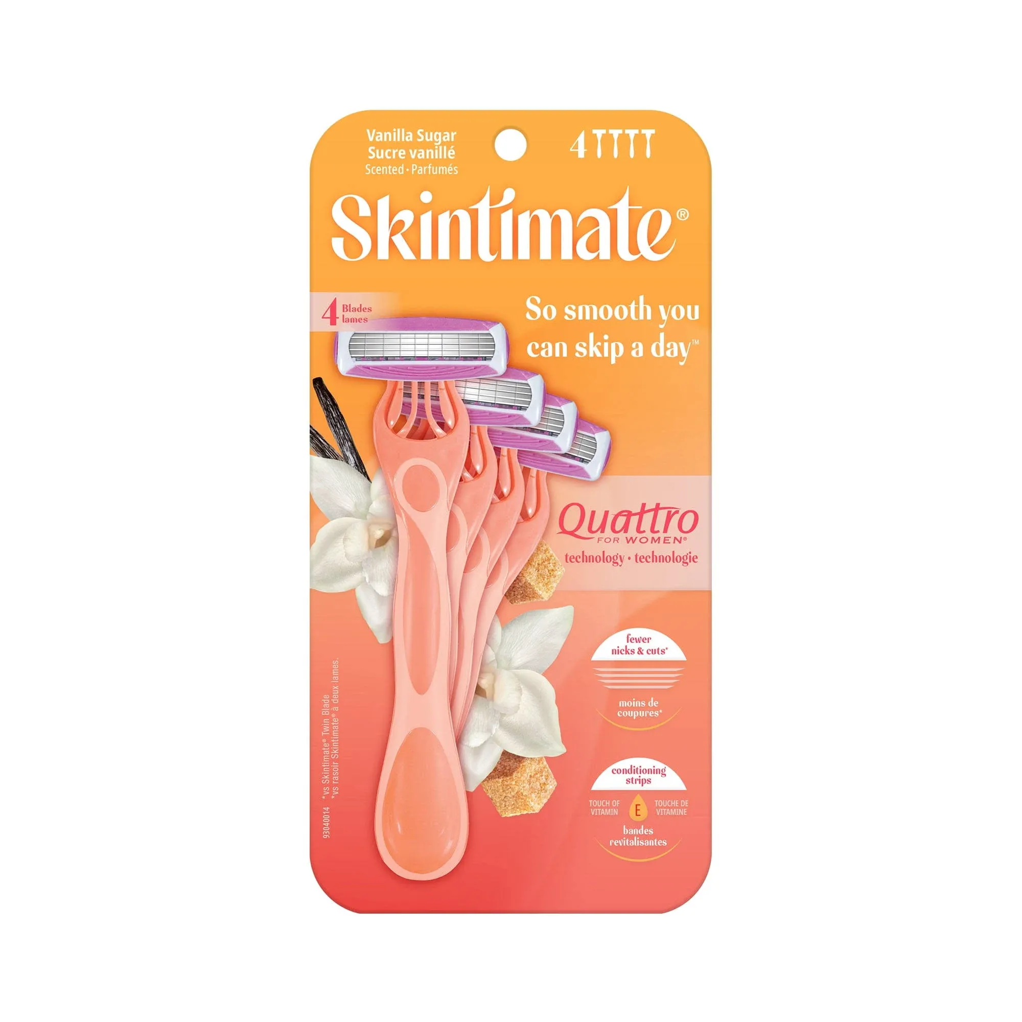 Skintimate Razors, Disposable, Warm Vanilla Sugar