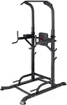 Power Tower with Cushion Adjustable Height Multi-Function Home Strength Training