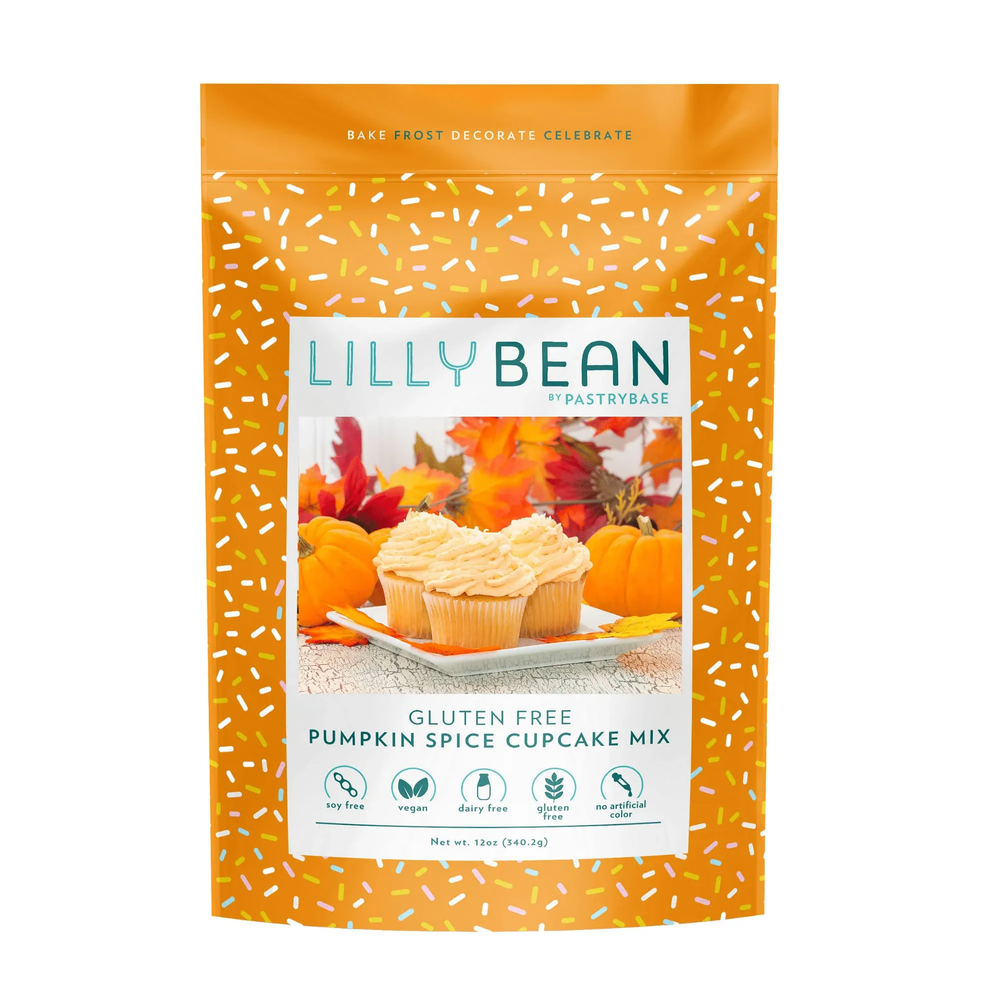 LillyBean by PastryBase Pumpkin Spice Cupcake Mix, 340 GR