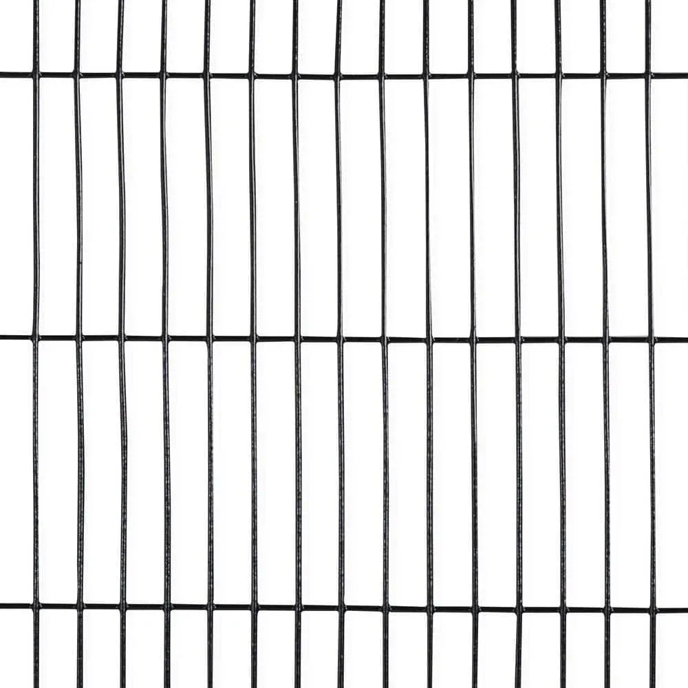 Welded Wire Fence 4 ft. x 50 ft. 16-Gauge Black PVC Coated Mesh 1/2 in. x 3 in.