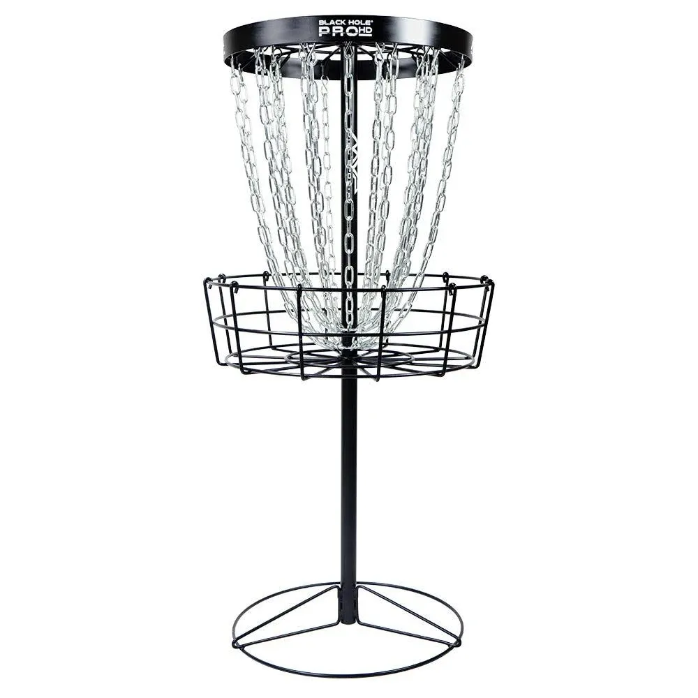 MVP Black Hole Pro HD 24-Chain Portable Disc Golf Basket Target