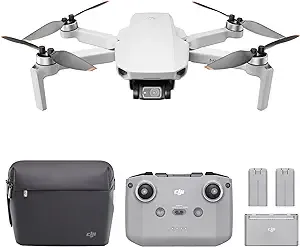 DJI Mini 2 Fly More Combo – Ultralight Foldable Drone, 3-Axis Gimbal with 4K Camera, 12MP Photos, 31 Mins Flight Time, OcuSync 2.0 10km HD Video Transmission, QuickShots, Gray