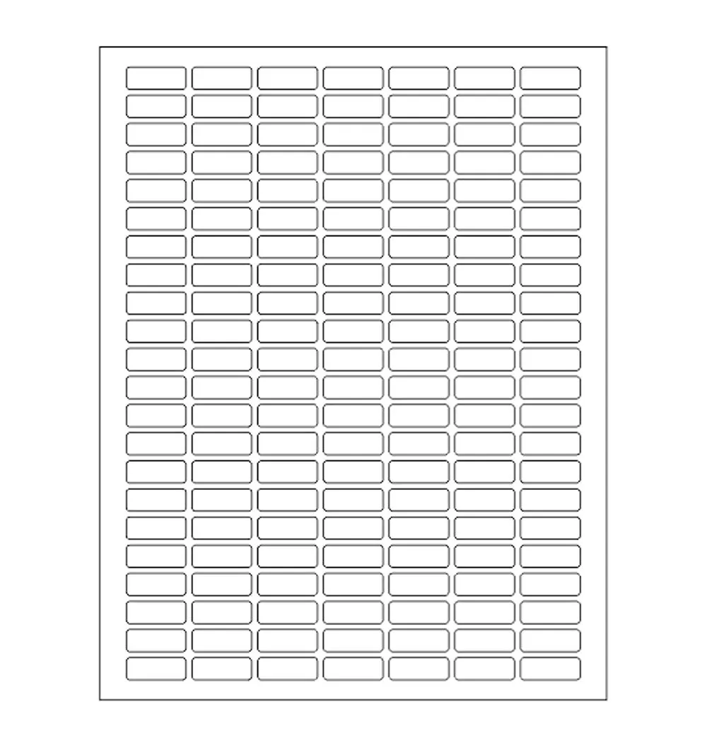 White Rectangular Labels + Bonus Color Labels - Value Pack- White Coding Labels Produce Excellent Results with Standard Laser Printer-Template