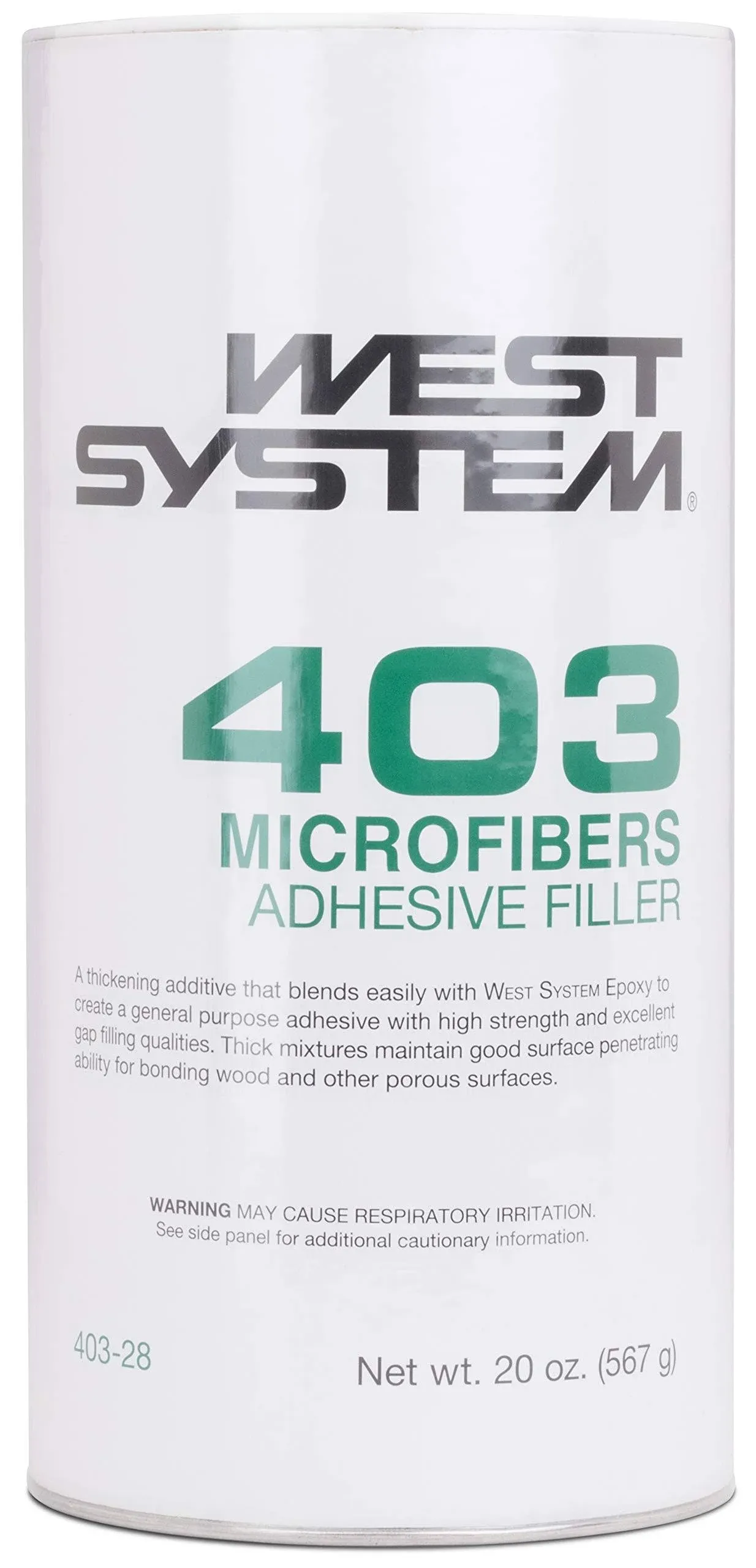 West Systems 403-28 Microfibers Adhesive Filler Boat Marine 20 Ounce