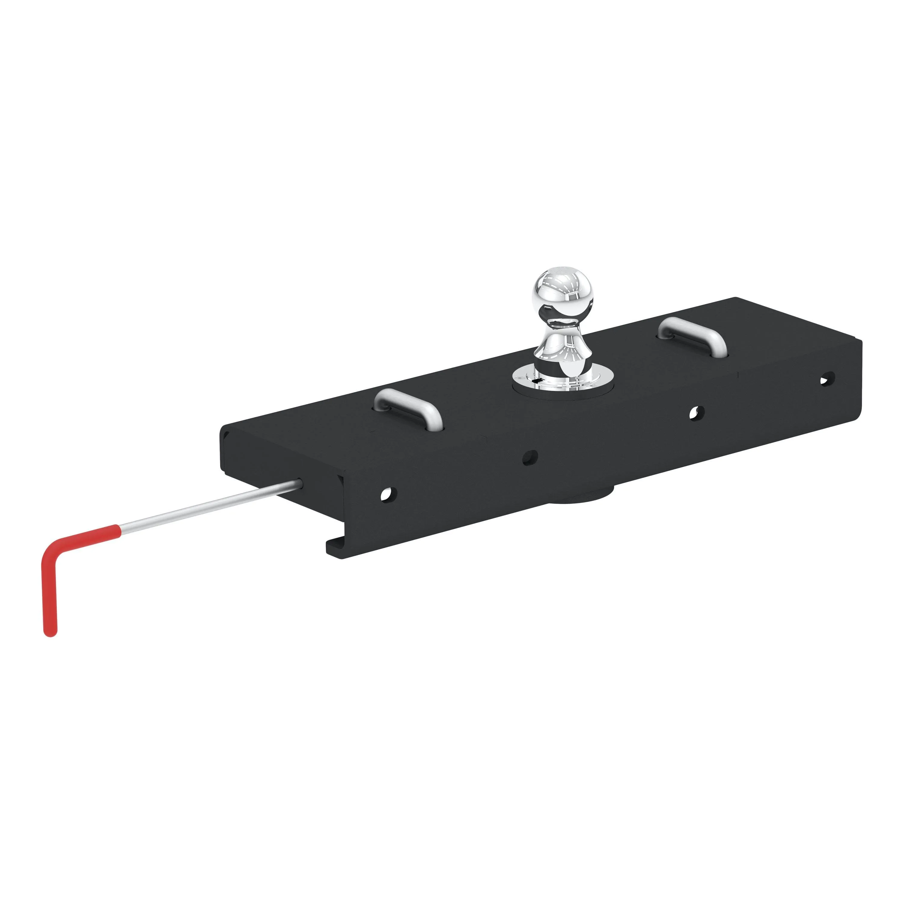 CURT® 60611 - Under-Bed Double Lock EZr Gooseneck Hitch (With Removable Chrome 2-5/16&quot; Trailer Ball)