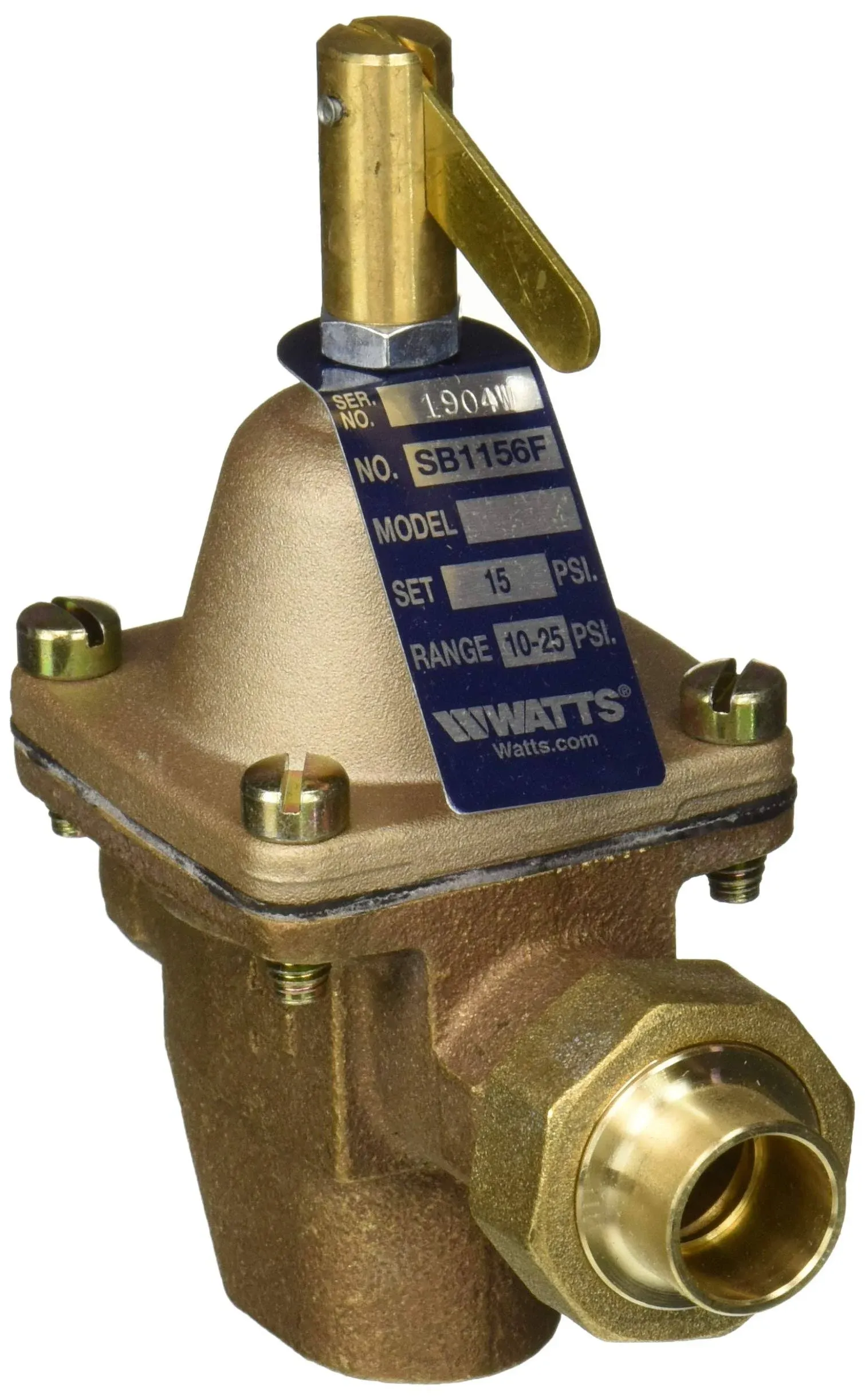 Watts SB1156F Feed Water Pressure Regulator 1/2"