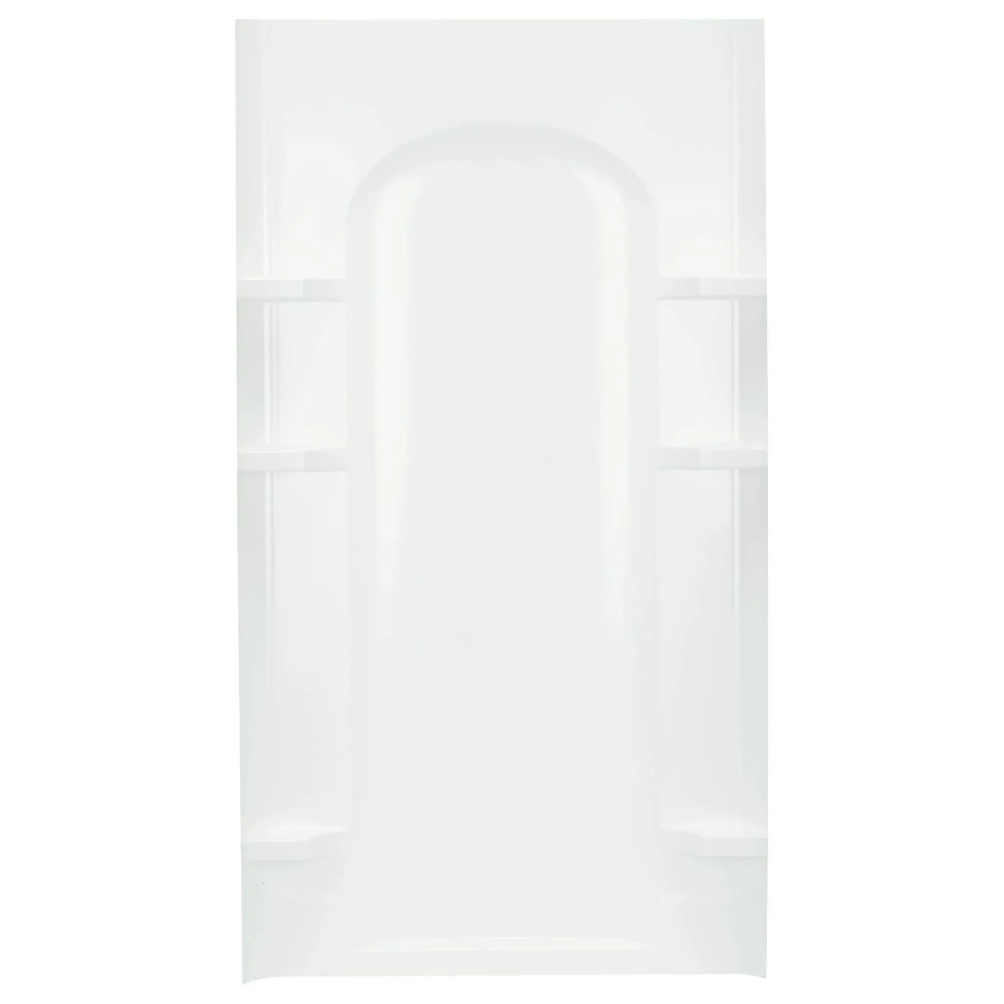 STERLING 72212100-0 Ensemble 42-Inch x 1-1/4-Inch x 72-1/2-Inch Direct-to-Stud Shower Wall in White, 1-Piece