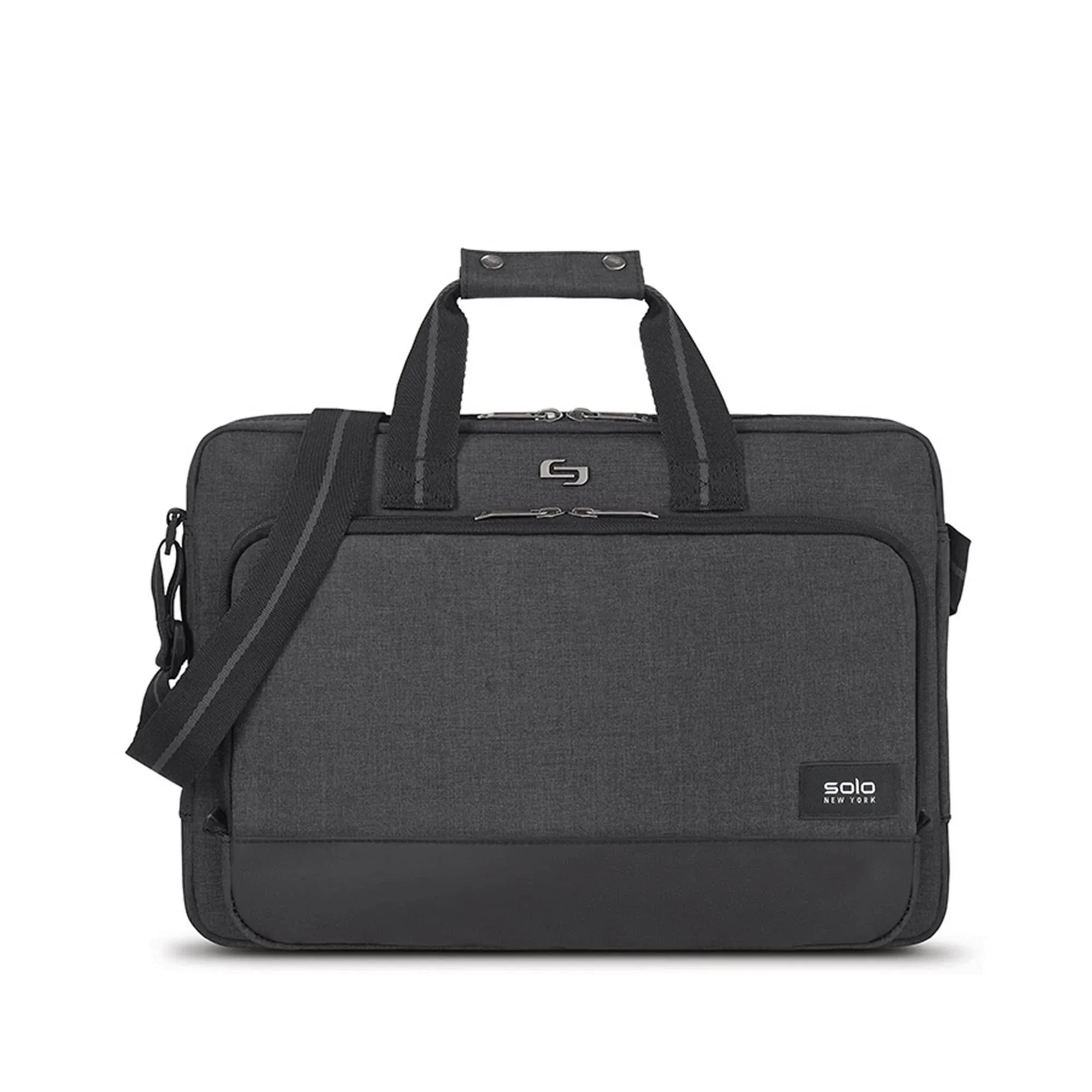 Solo New York Astor 15.6" Laptop Slim Briefcase - Black