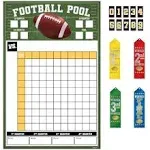 Football Super Bowl Pro Sports Banquet Party Pool Game w/Ribbons