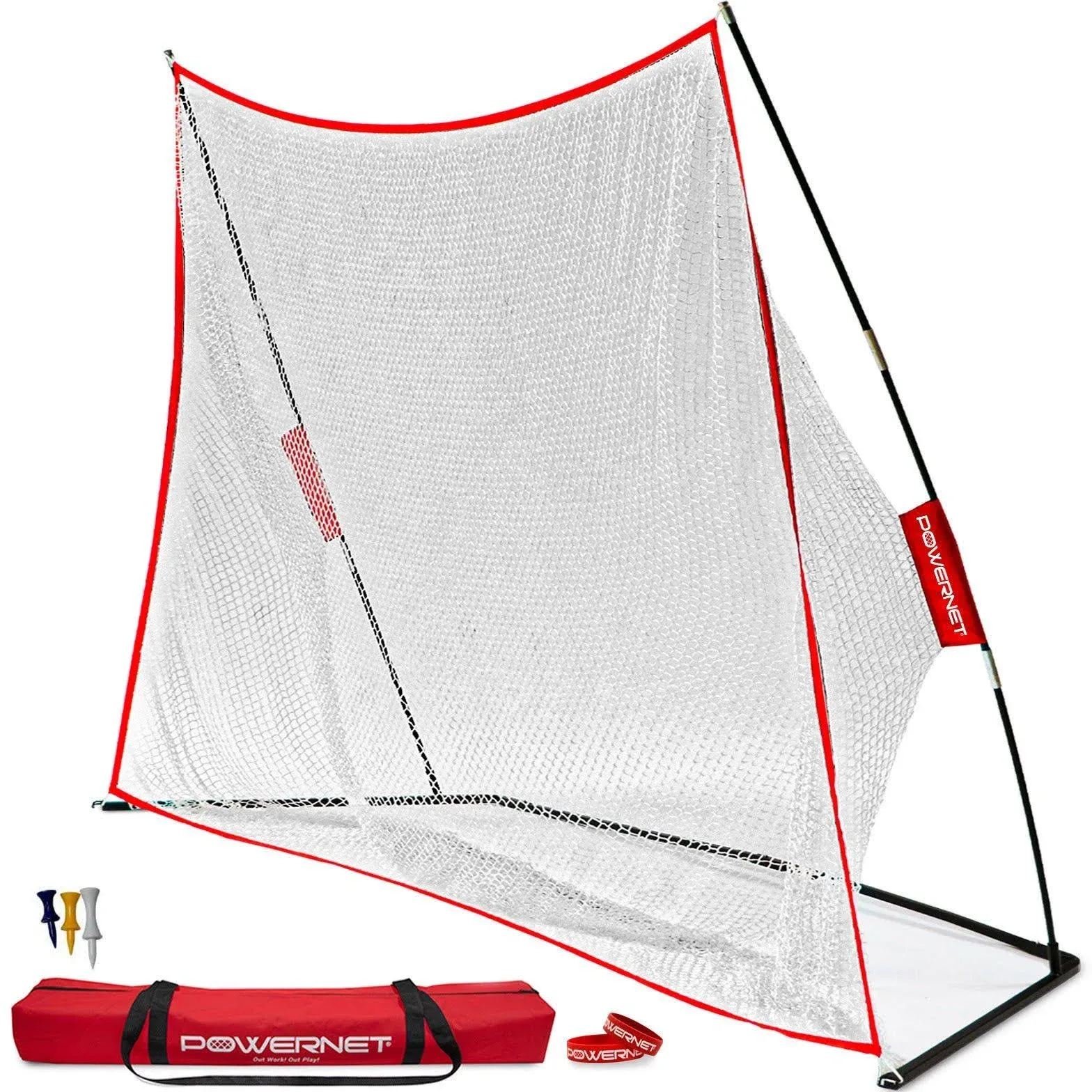 PowerNet Practice Golf Net | 2 Sizes 10FT or 7FT | Work on your swing anywhere!