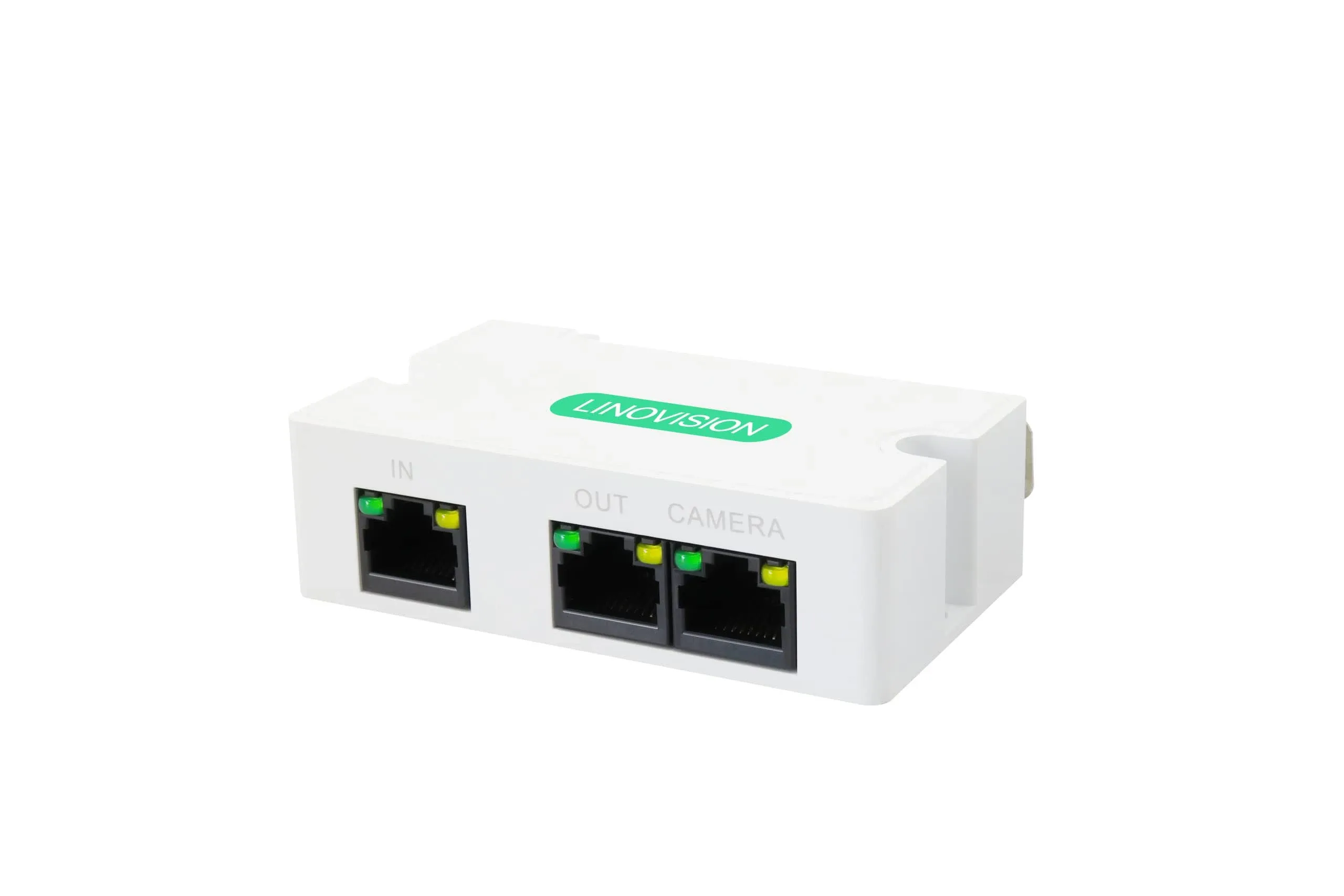 LINOVISION Mini 2 Port POE Extender Up to 1000ft Power Over Ethernet Over Cat5/6 Cable, POE Splitter to 2 POE Devices Like IP Cameras, IP Phone