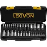 LEXIVON Master HEX Bit Socket Set, Premium S2 Alloy Steel