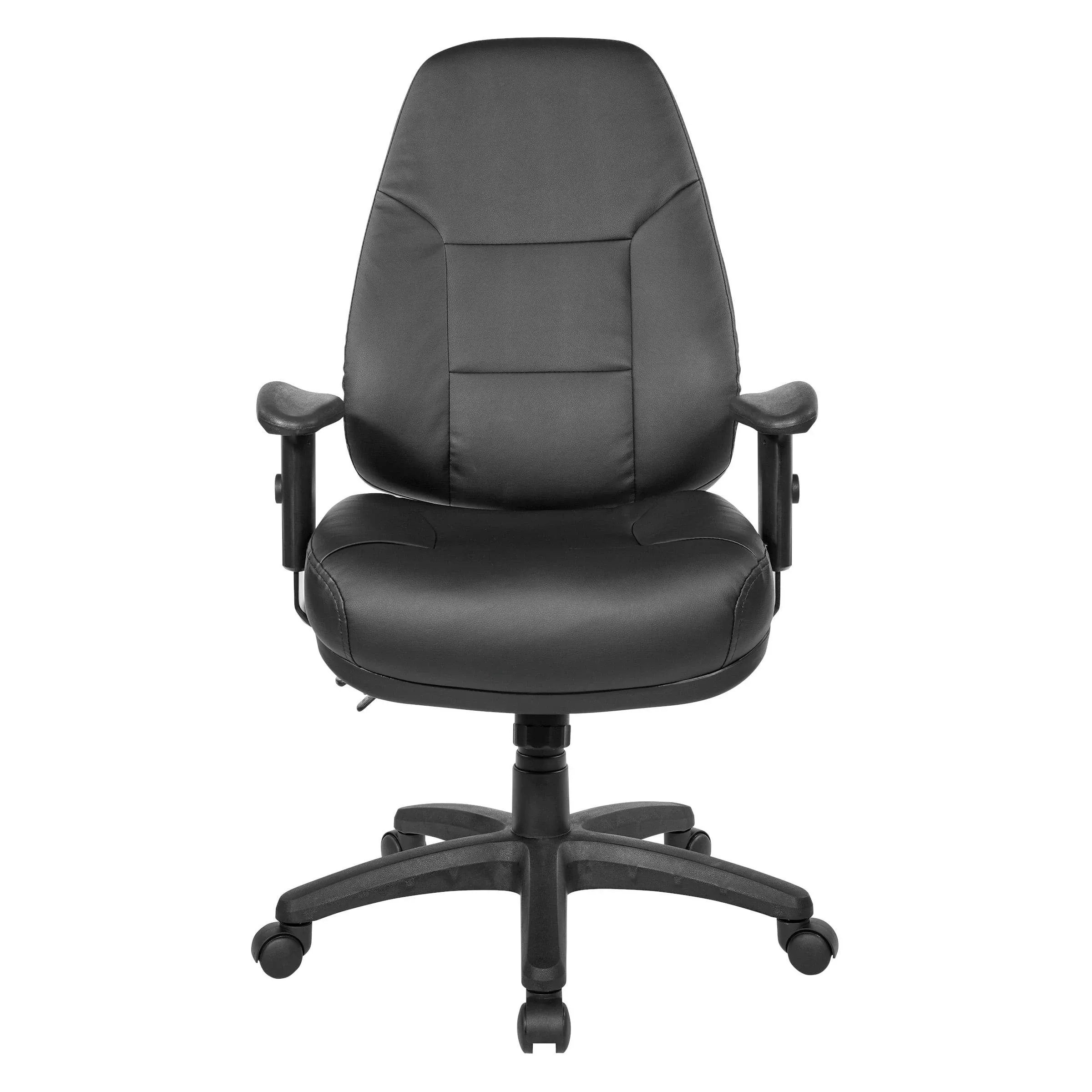 Professional Ergonomic High Back Chair With Adjustable Arms, Dillion Black