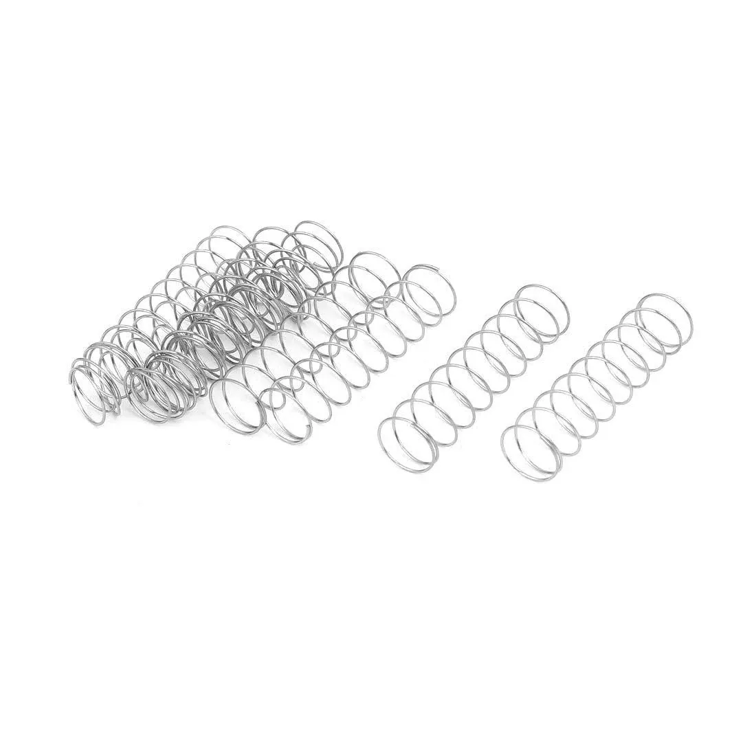 Uxcell 0.5mmx10mmx40mm 304 Stainless Steel Compression Springs 10pcs