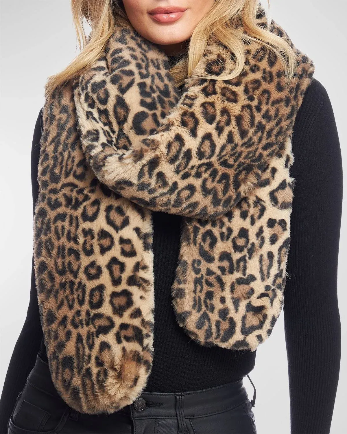 Fabulous-Furs Donna Salyers Hot Faux Fur Le Mink Scarf