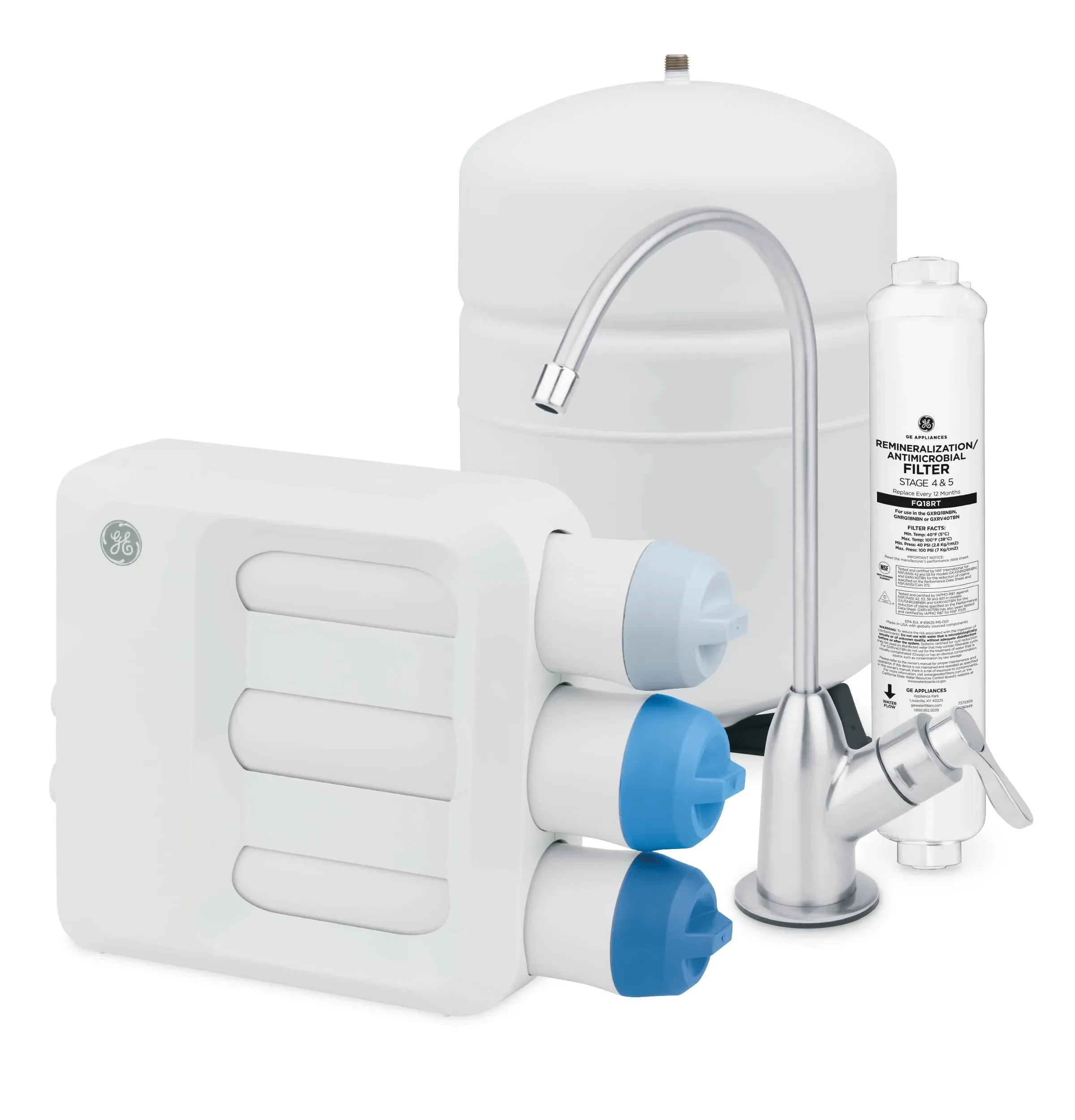 NEW!  GE Under Sink 5 Stage Premium Reverse Osmosis Water Filtration System