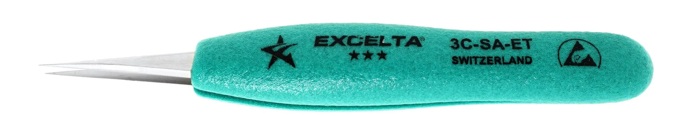 Excelta 3C-SA-ET Tweezer, Fine, 4-3/4 in. L, SS