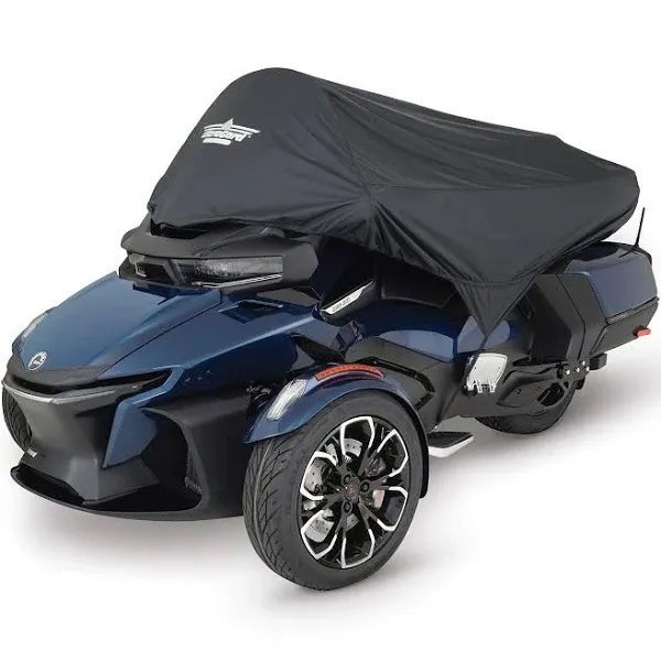 Can-Am Spyder RT Half Cover 2020+ Can Am RT Water Resistant Premium Black 4-447BK by Big Bike Parts