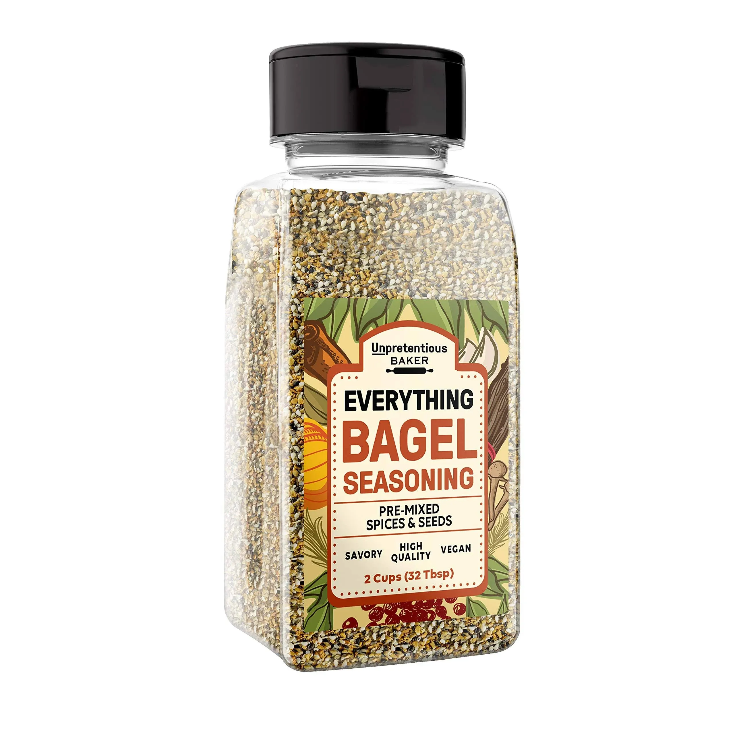 Everything Bagel Seasoning by Unpretentious Baker 2 Cups Add Texture & Flavor to ...