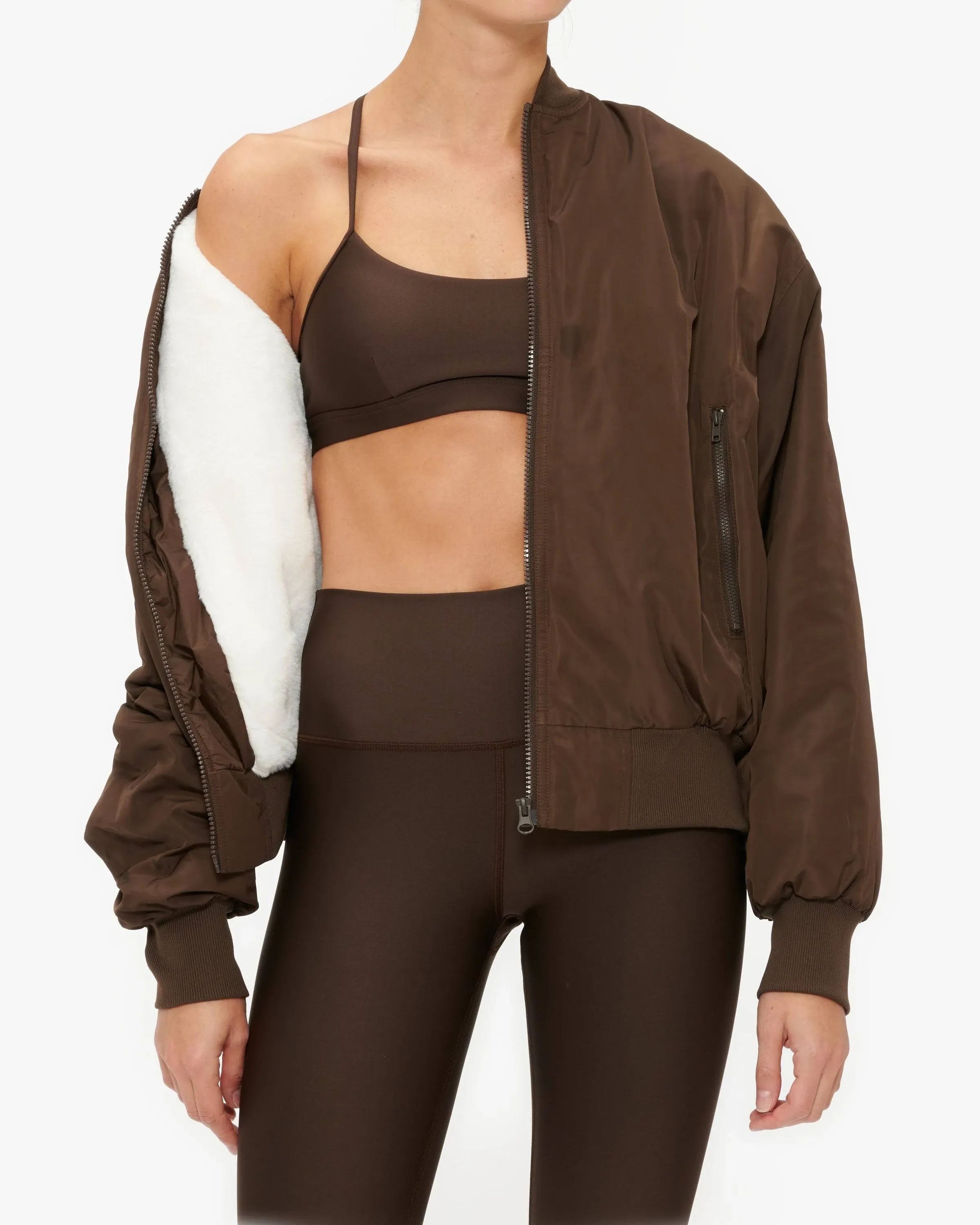 Urbanite Bomber Jacket w/ Faux Fur Lining 