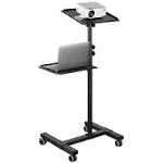 Mount-it! Mobile Projector Stand, Height-adjustable Laptop And Projector Cart