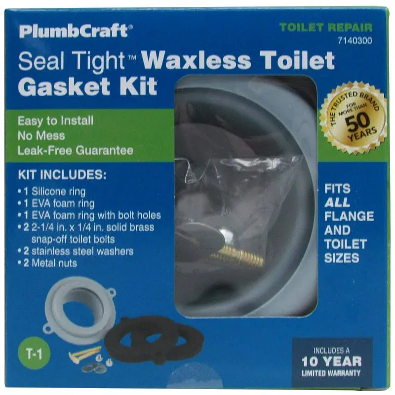 Plumb Craft Universal SealTight Waxless Gasket Kit (8 pieces)