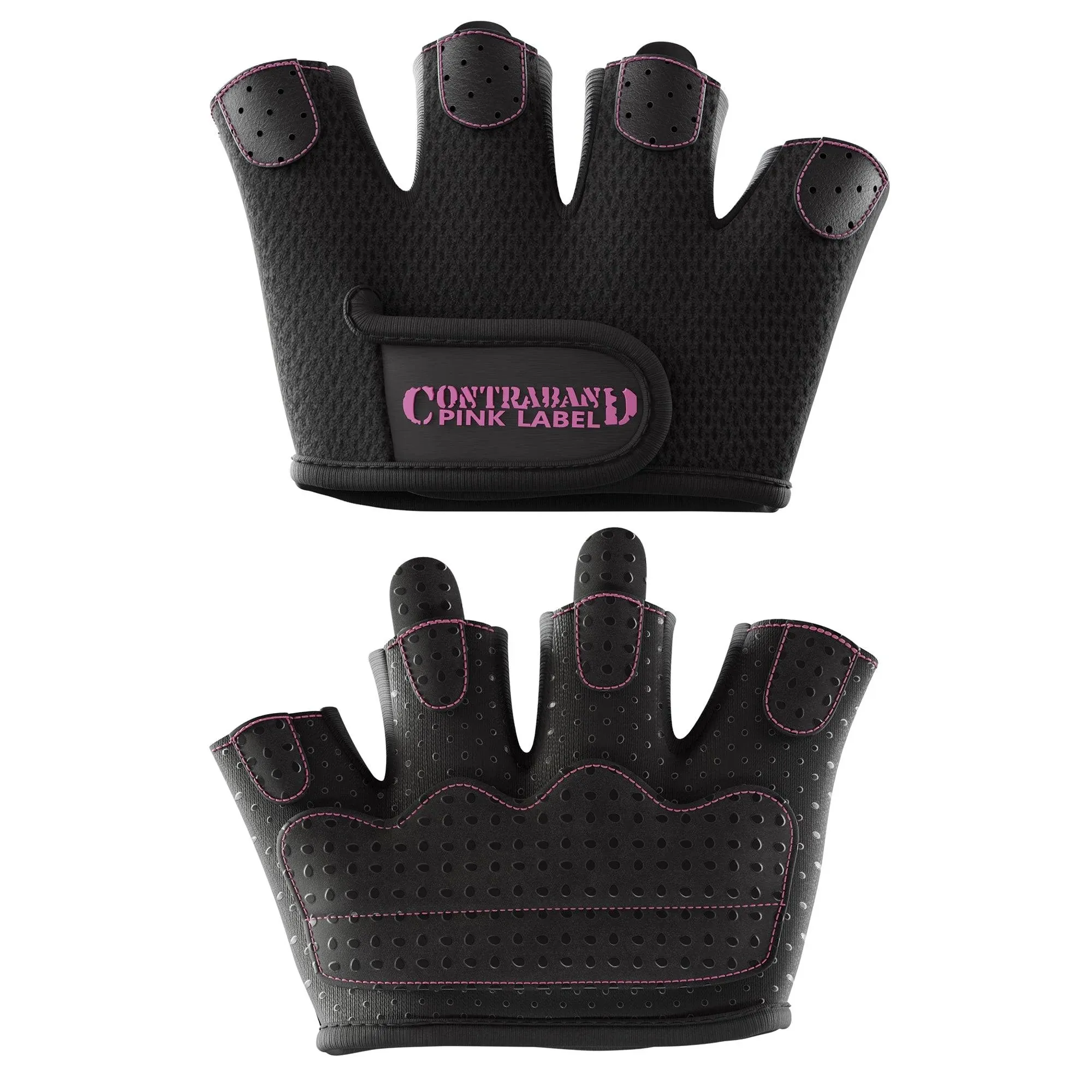 Contraband Pink Label 5537 Womens Micro Weight Lifting Gloves w/Grip-Lock ...