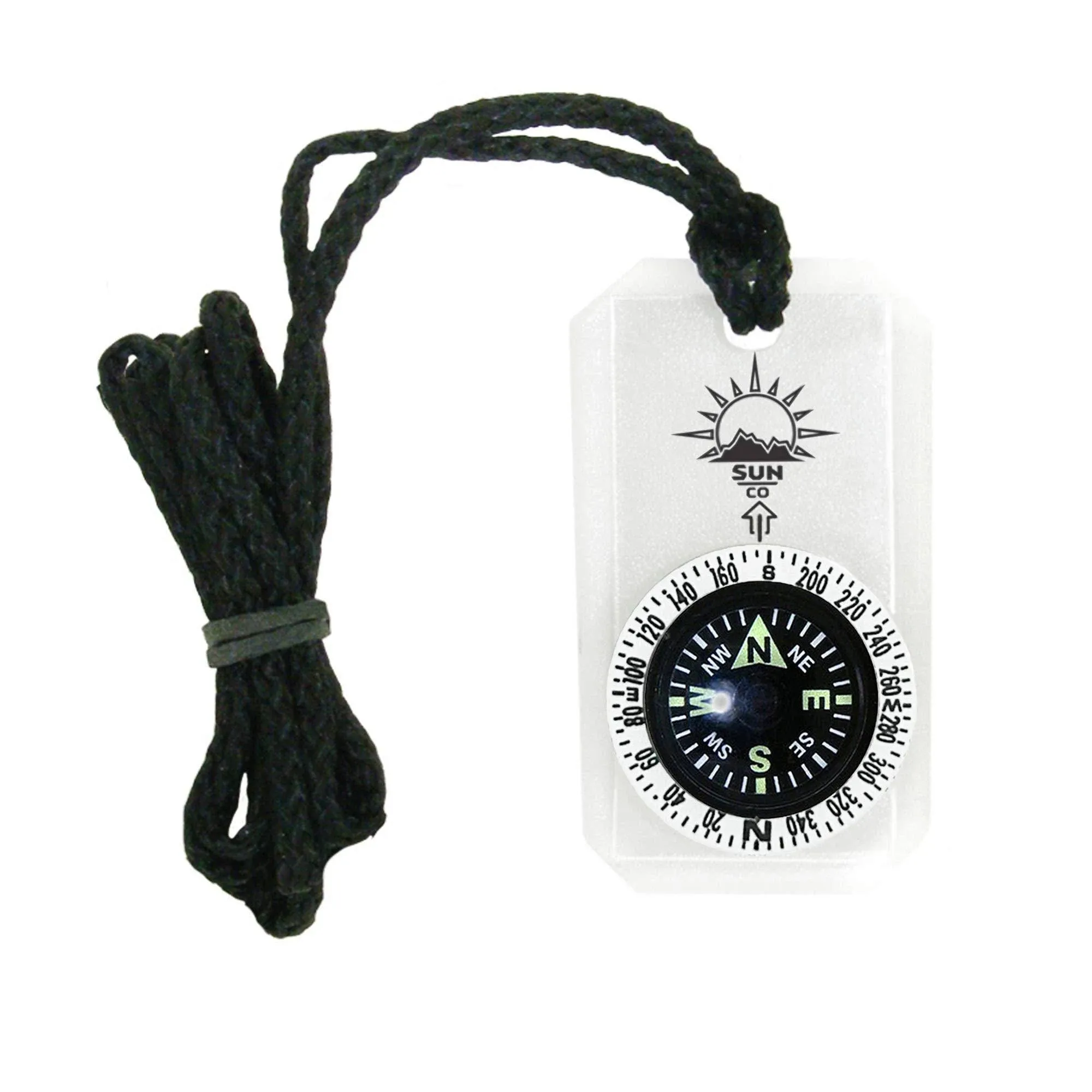 Compass: Mini-Comp II w/Lanyard MICRO Orienteering w/Rotating Bezel, Sun Company